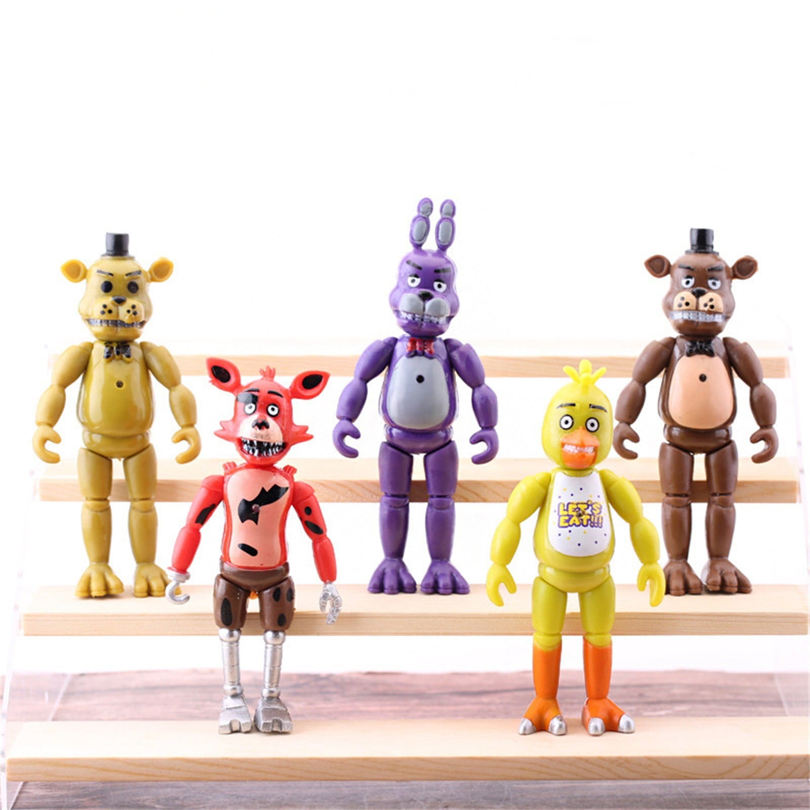 Kdfny FNAF Action Figures 17 Pcs Five Nights at Freddy's Movable Joints Collectible Toys | Colorful Game Figures, Cake Toppers & Gifts for Kids & Fans