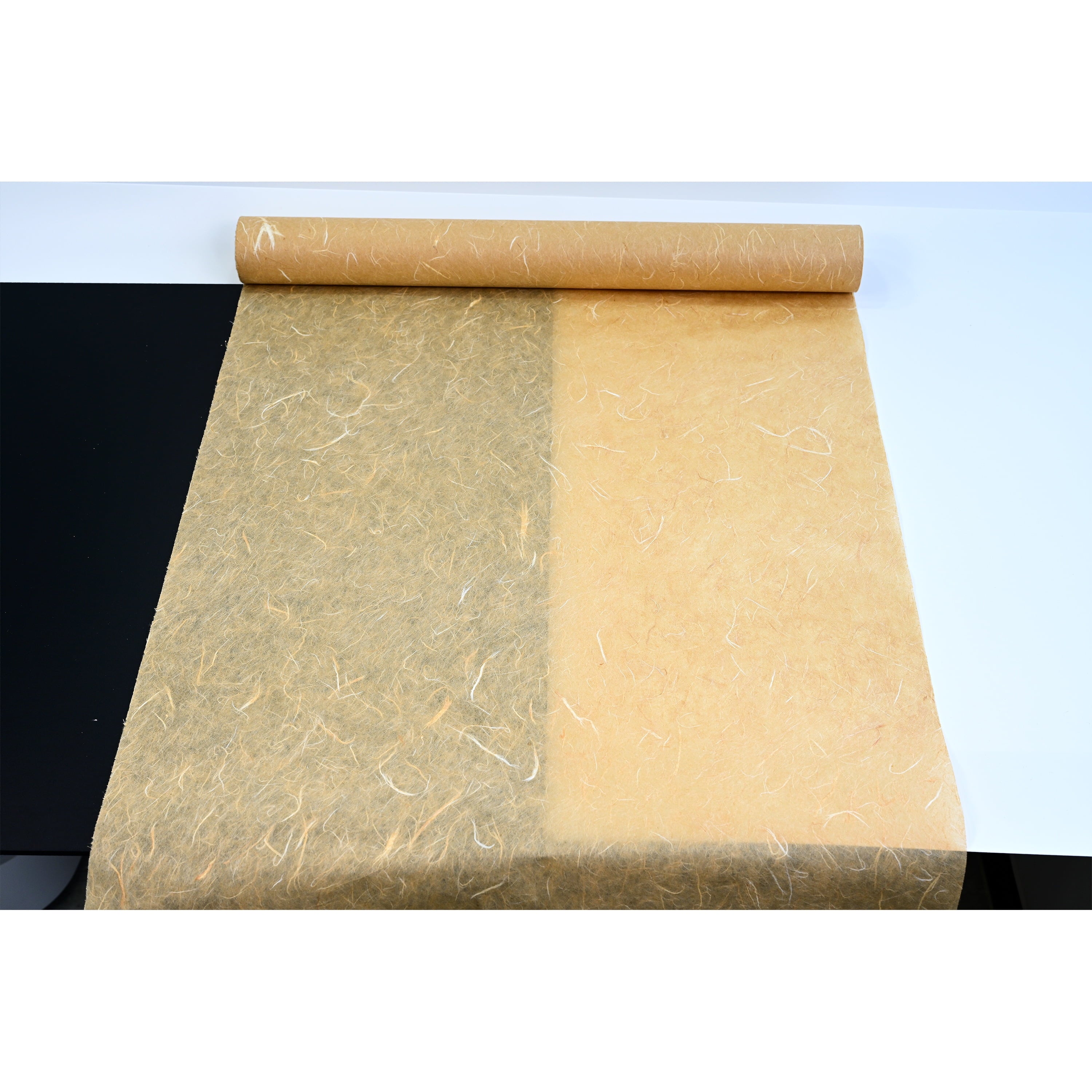 Korean Paper Hanji Natural Mulberry Fiber Texture Gift Wrapping Packaging Decorative Wallpaper UnYongJi Roll White 54Cm x 20m (21.3 x 787.4 Inches)