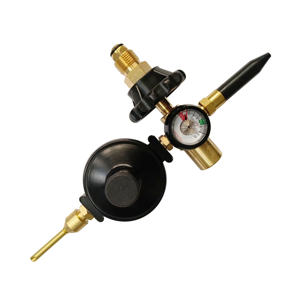 Lerpwige Inflator Regulator Helium Balloon Filler 0-3000PSI Helium Tank Regulator Filler