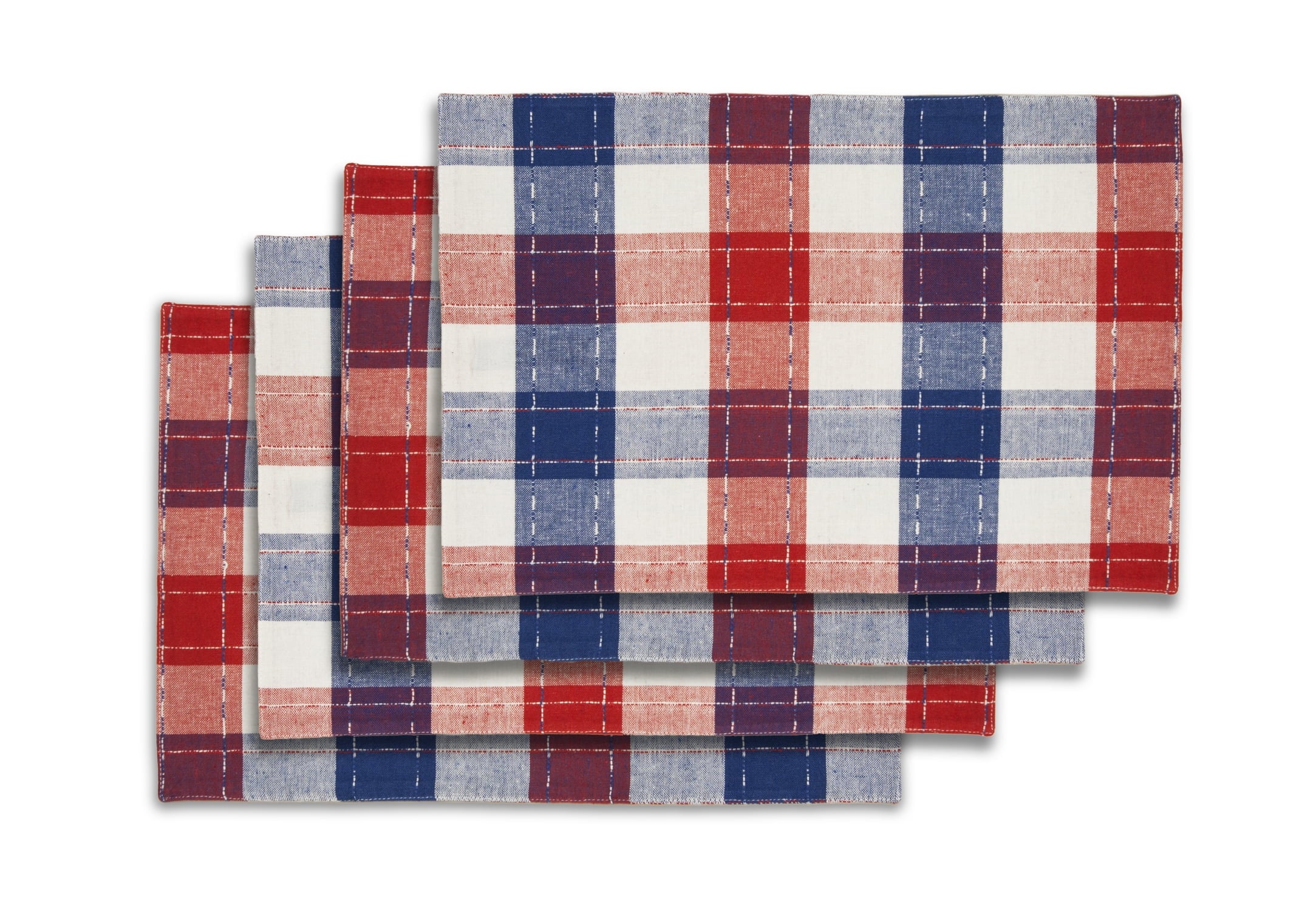 Lintex Linens Americana Plaid 100% Cotton Tablecloth 52"X70"