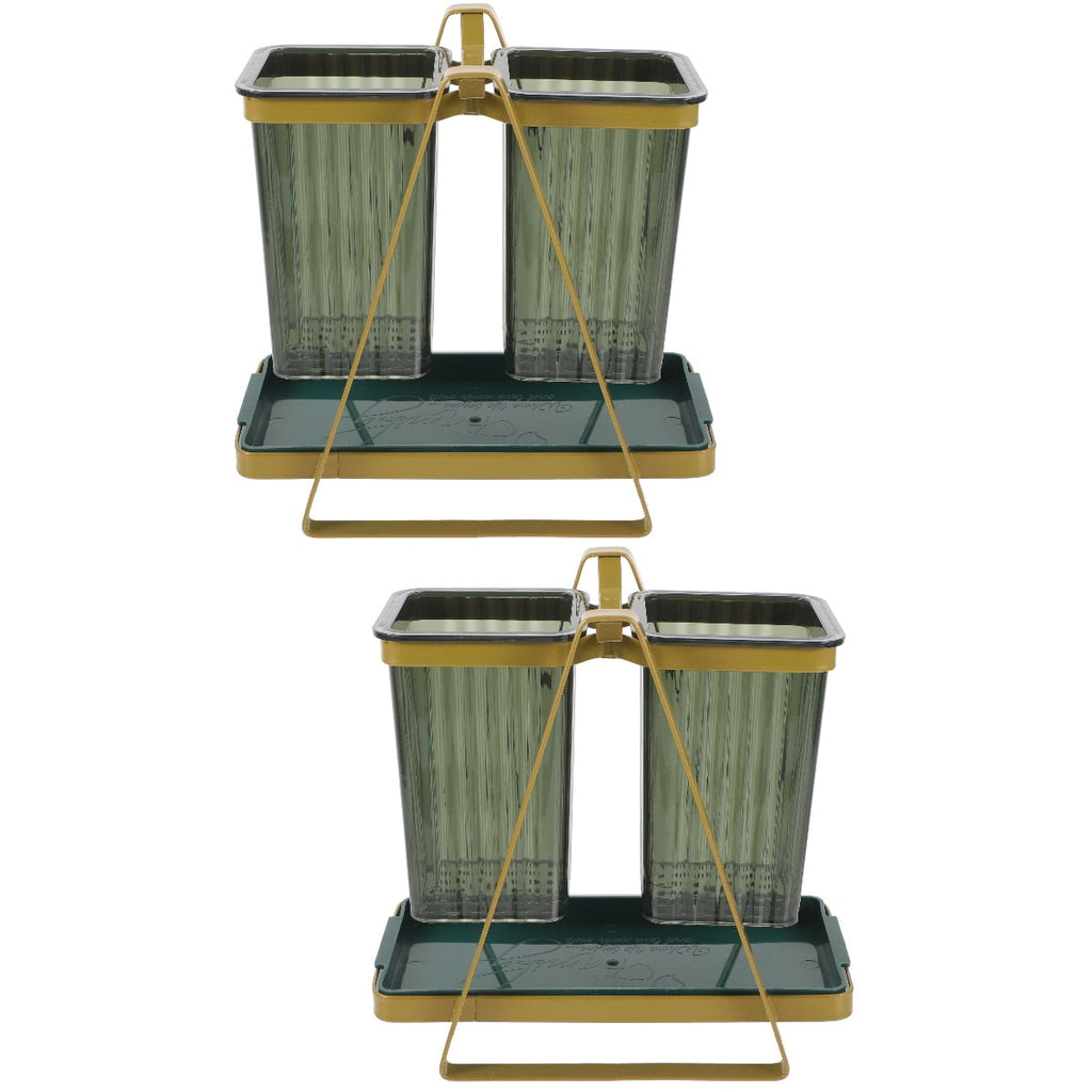 MLINS 2pcs Wall Mount Chopstick Holder Multi-function Cutlery Holder Desktop Utensil Holder
