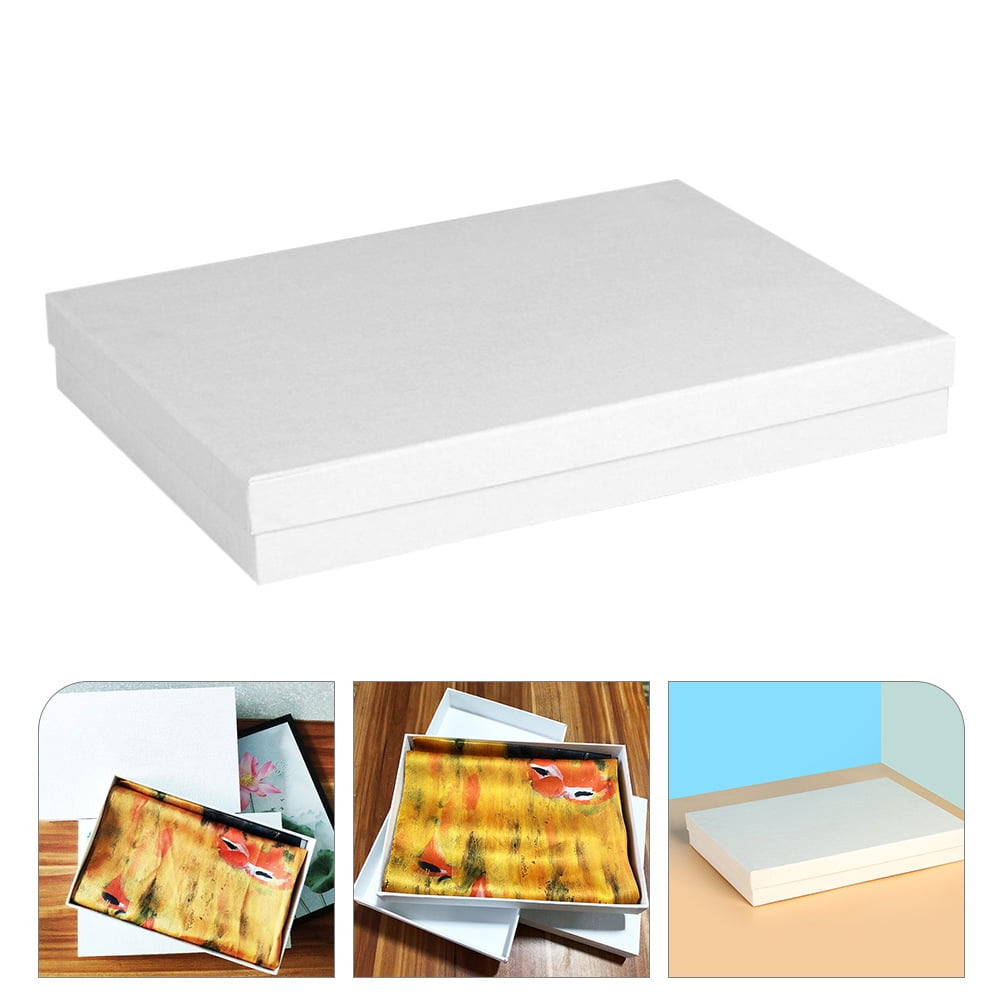 Masteelf  10 Pcs Big Extra Large Box Space-saving Gift Boxes White Cardboard