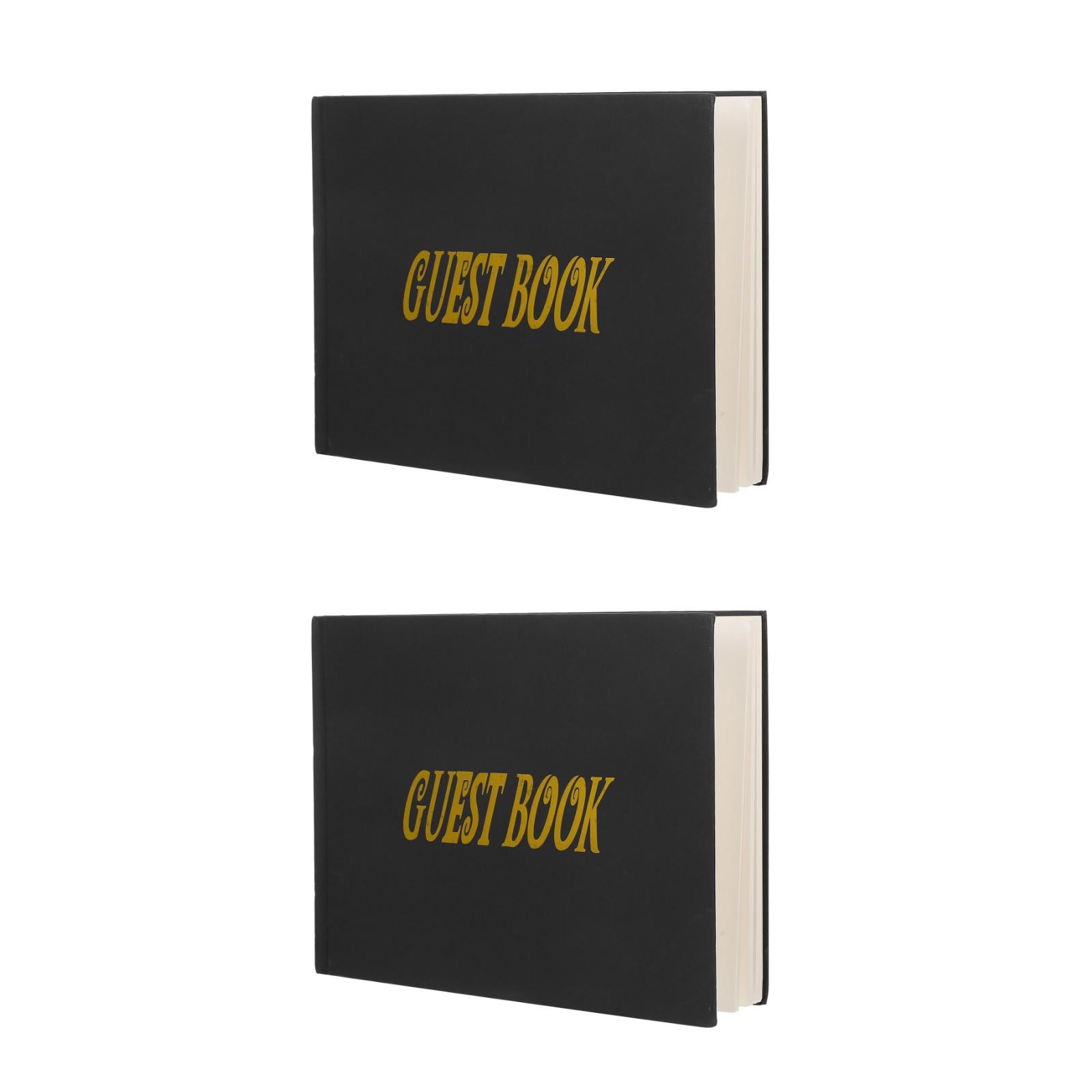 Masteelf 2pcs Wedding Memory Book Guest Book For Memorial Service Graduation Signature Book Guest Signing Book Memorial Service Guest Book
