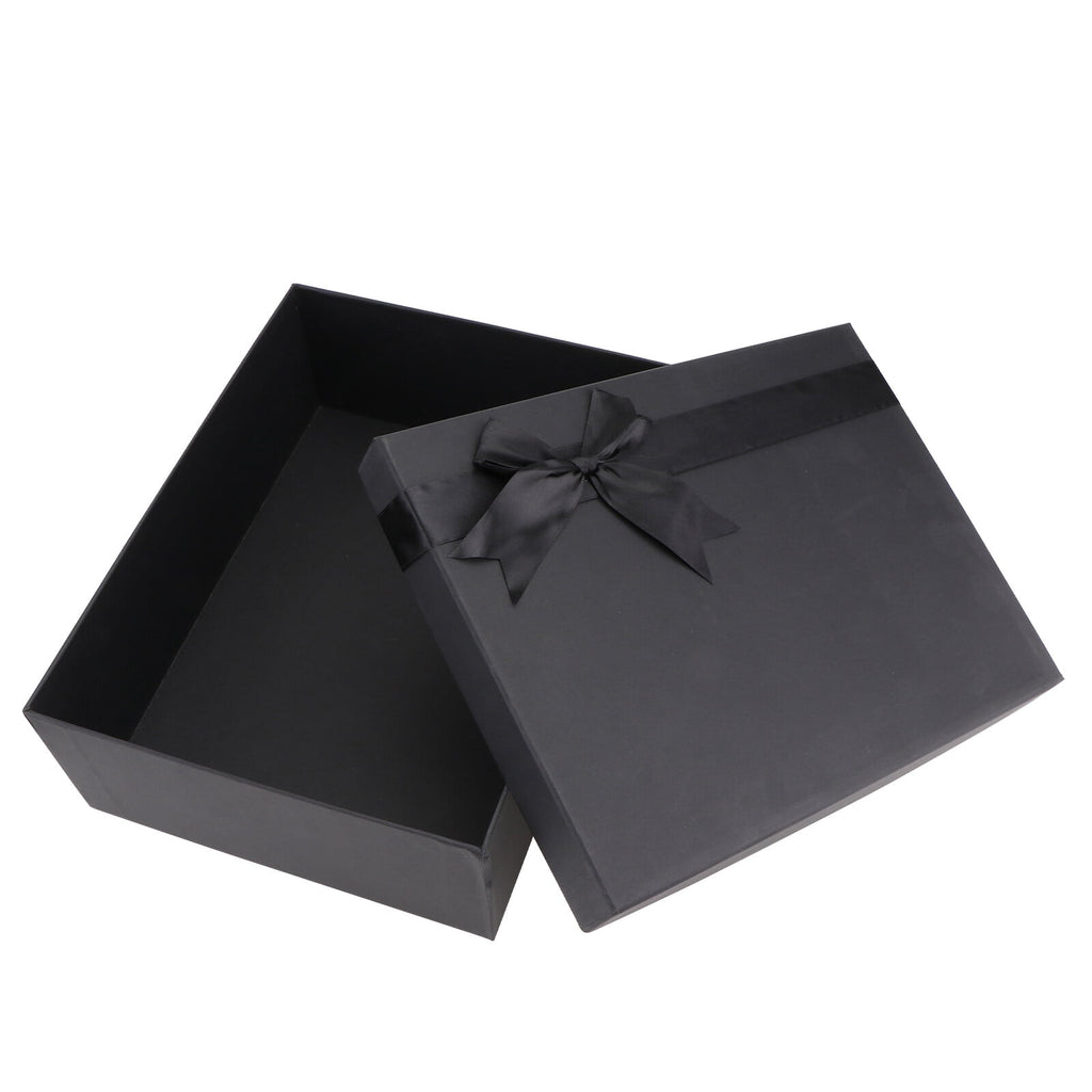 Masteelf Black Gift Box for Wrapping Presents Made of Durable Paper Ideal for Valentine's Day Christmas and More 1 Pc