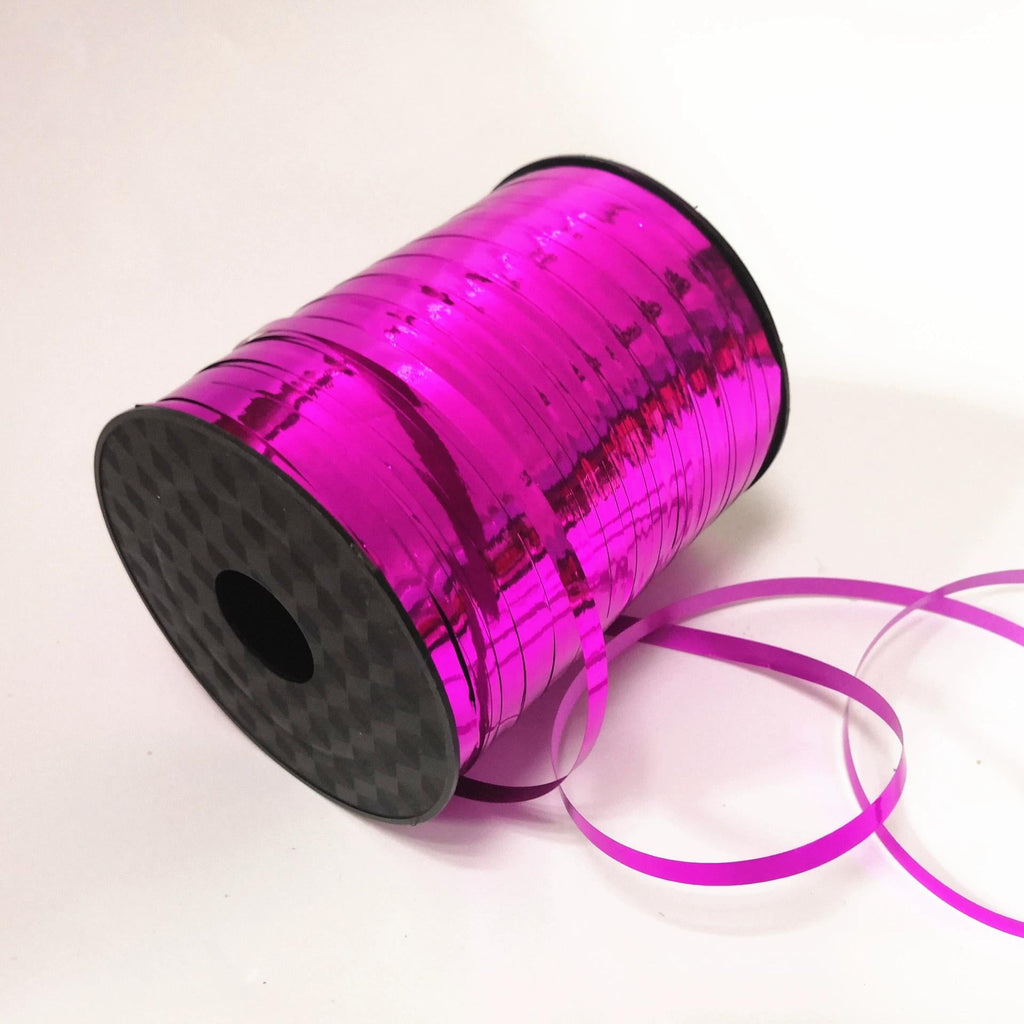 Metallic Shiny Curling Ribbon，400m，0.5cm for Crafts,Gift Wrapping, Balloon String, Baby Shower, Parties & Festivals, Florist Flowers (rose pink)
