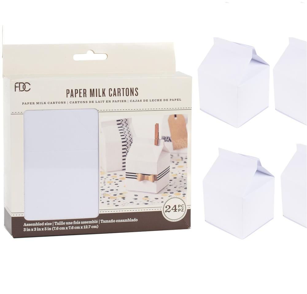 Milk Carton Favor Gift Boxes by Factory Direct Craft: Adorable Packaging for Your Special Occasion