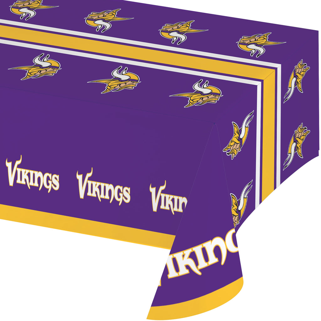 Minnesota Vikings Plastic Tablecloths, 3 Count