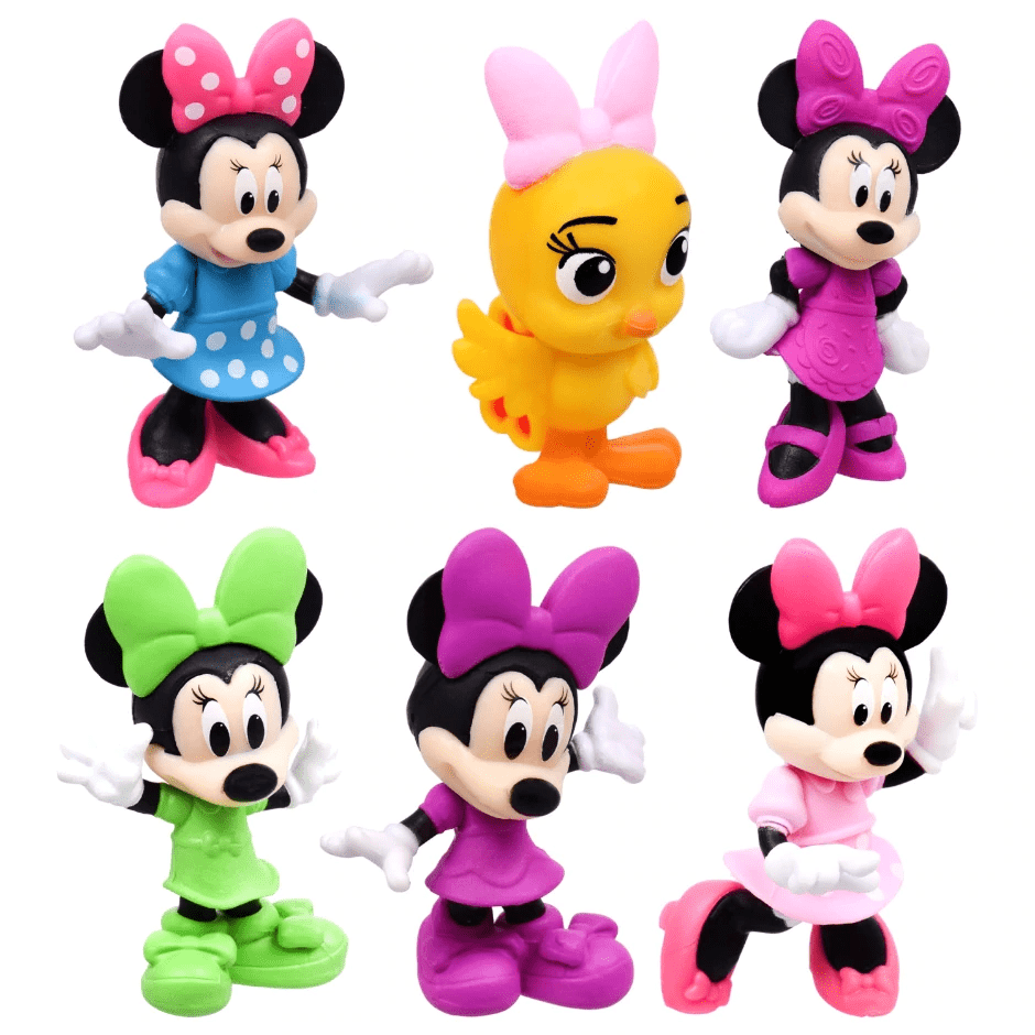 Minnie Mouse and Friends set of 6 Mini Figure / Cake Topper