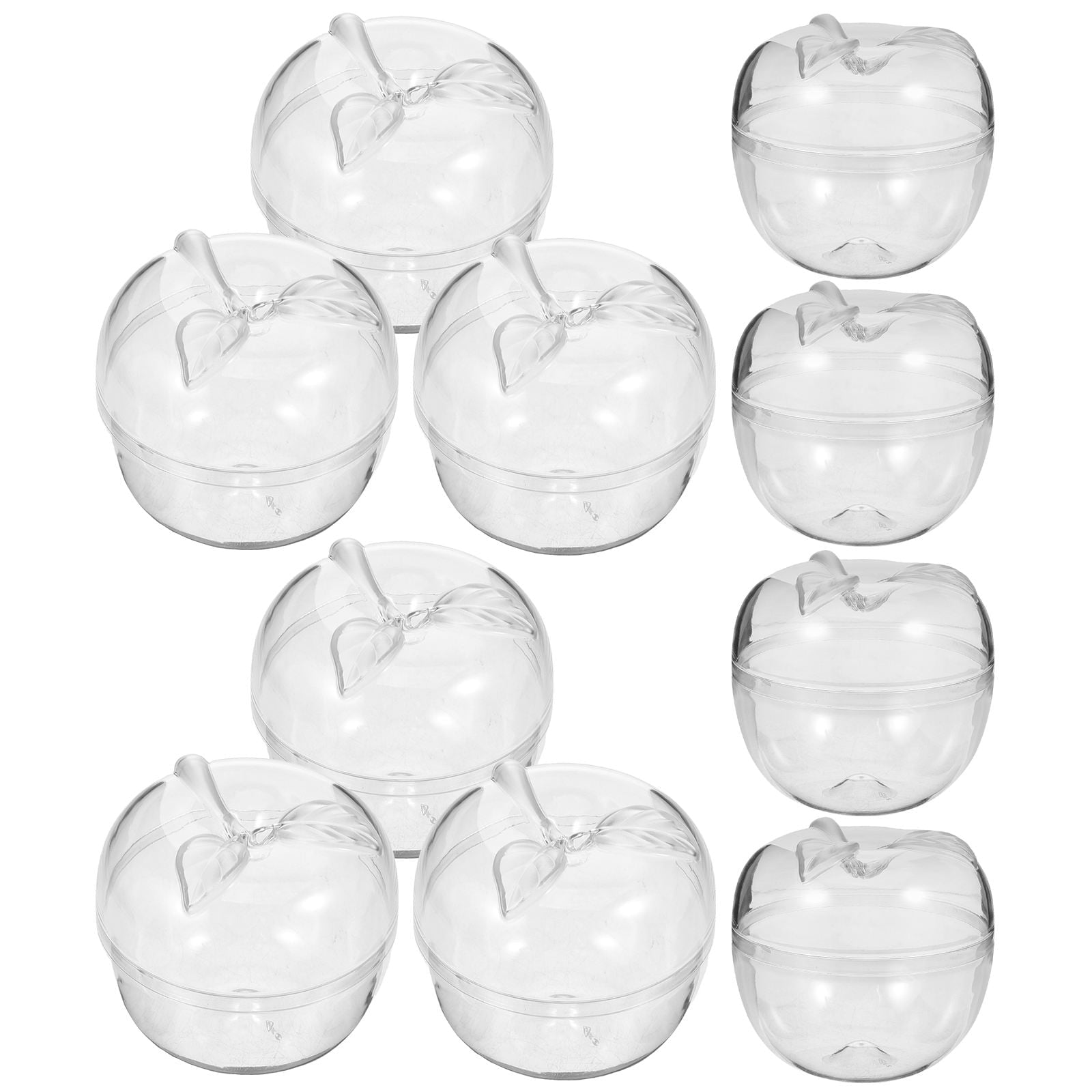 NUOLUX 10Pcs Apple Shape Candy Boxes for Storing Sweets and Gifts at Festive Occasions