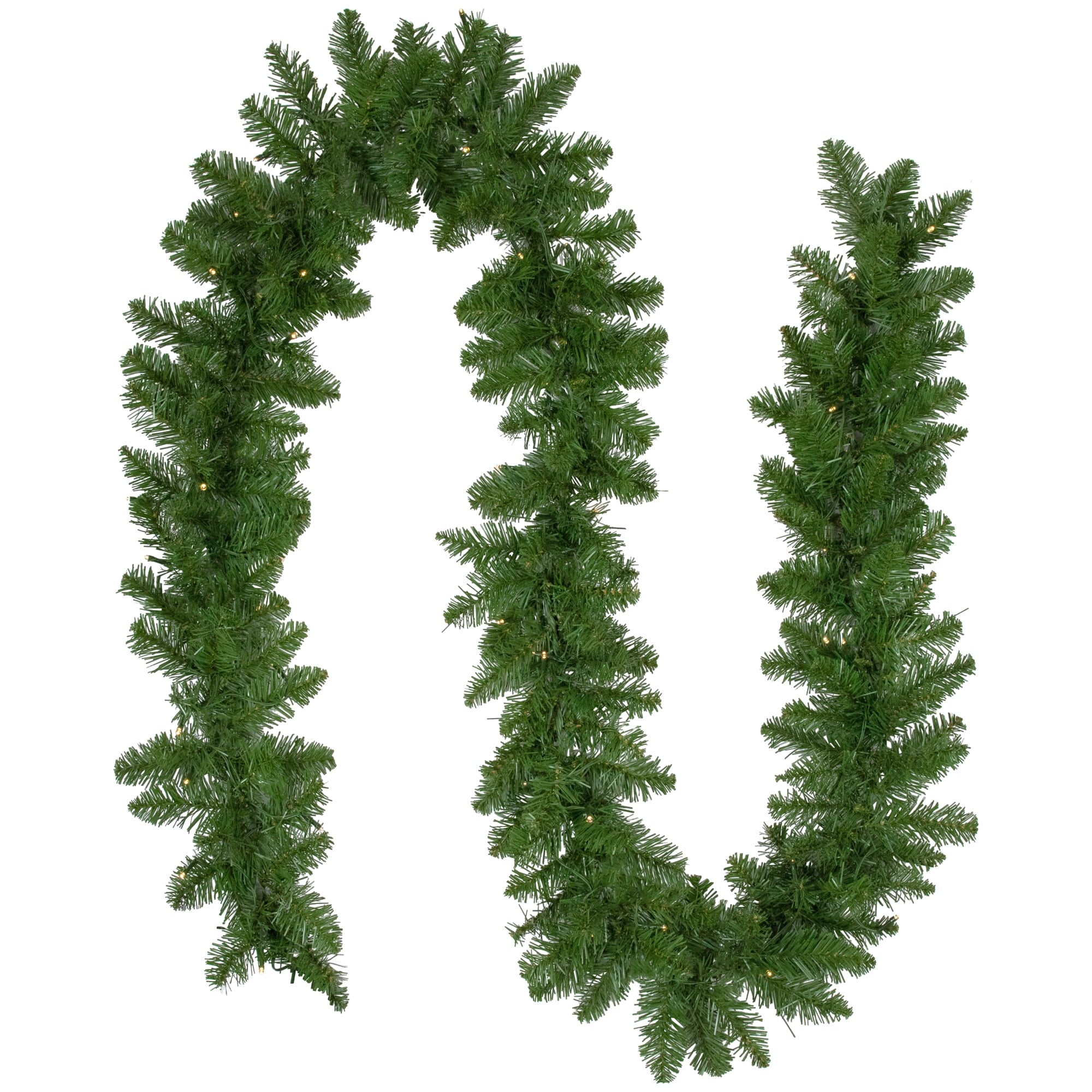 Northlight 9' x 10" B/O Pre-Lit Artificial Whitmire Pine Christmas Garland - Clear LED Lights