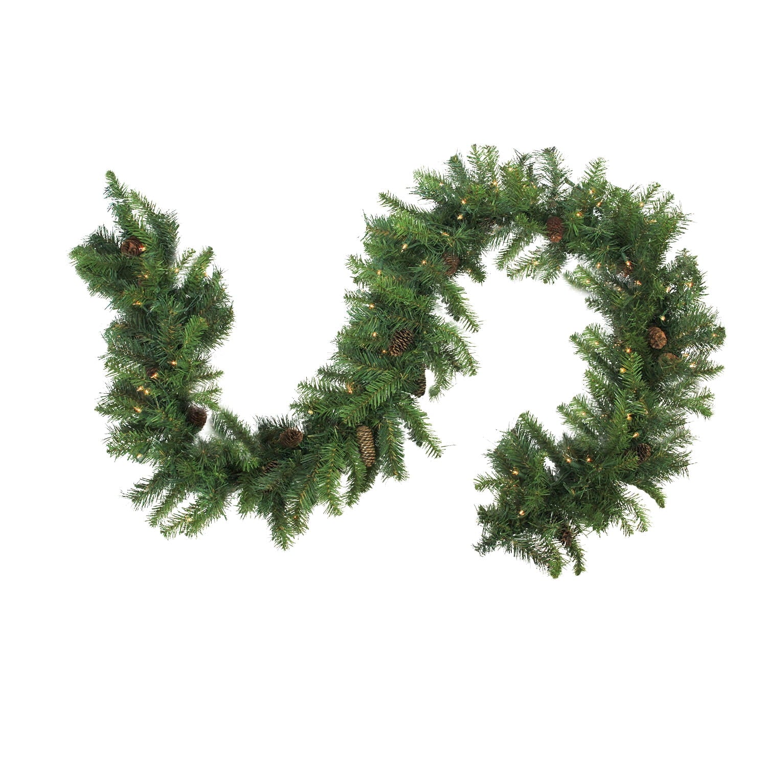 Northlight Pre-Lit Dakota Red Pine Artificial Christmas Garland - 9' x 16" - Multi LED Lights