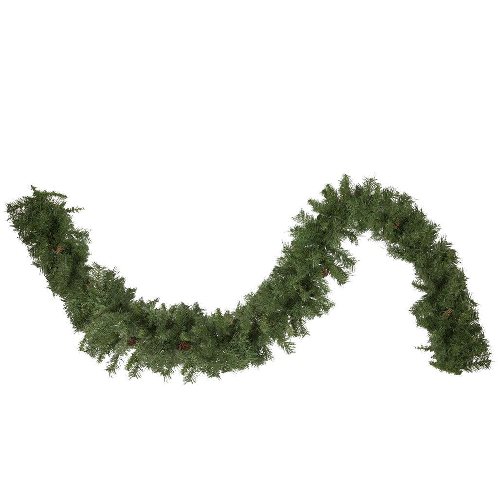 Northlight Black River Pine with Pine Cones Artificial Christmas Garland - 9' x 12" - Unlit