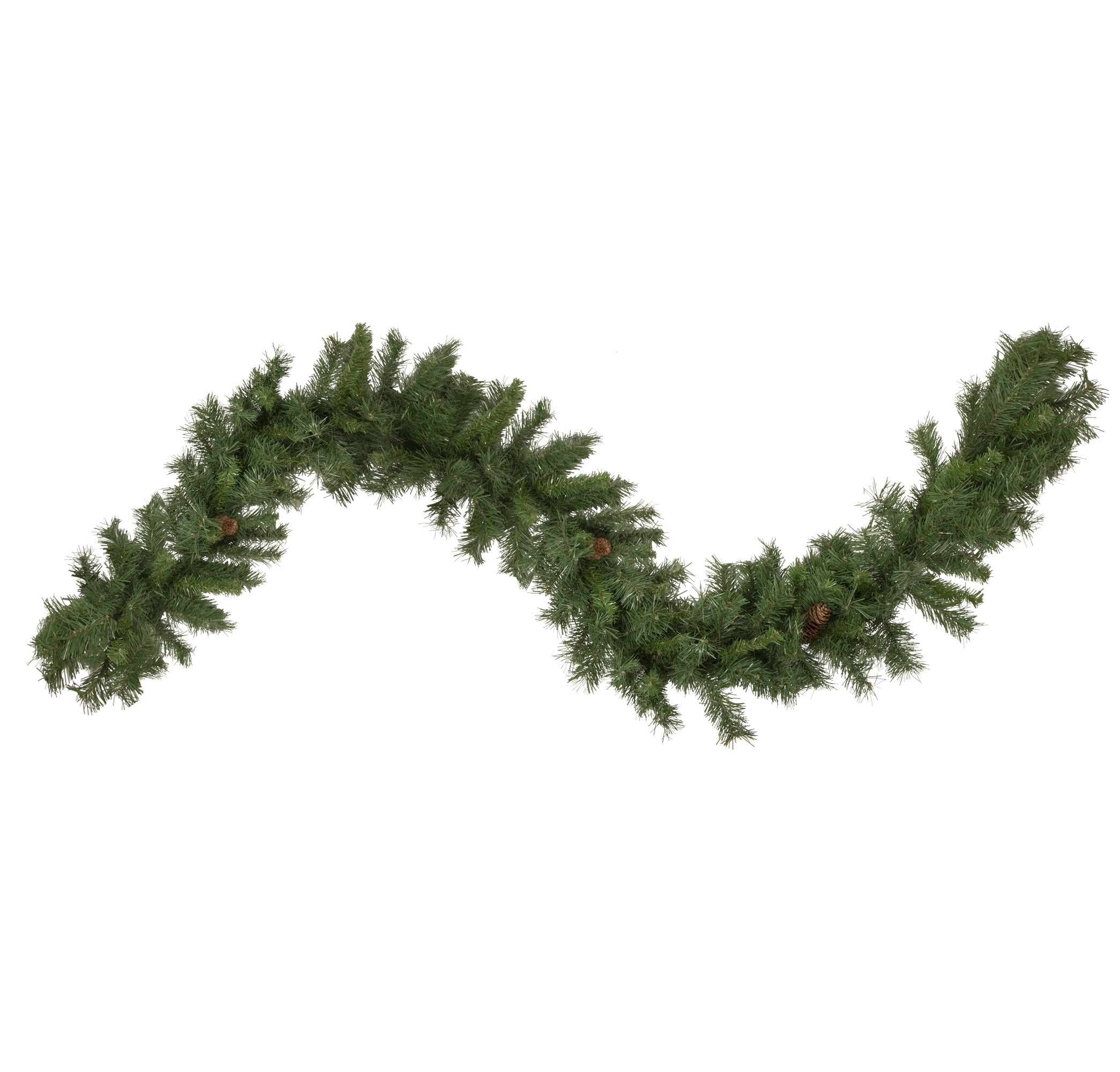 Northlight Black River Pine with Pine Cones Artificial Christmas Garland - 9' x 12" - Unlit