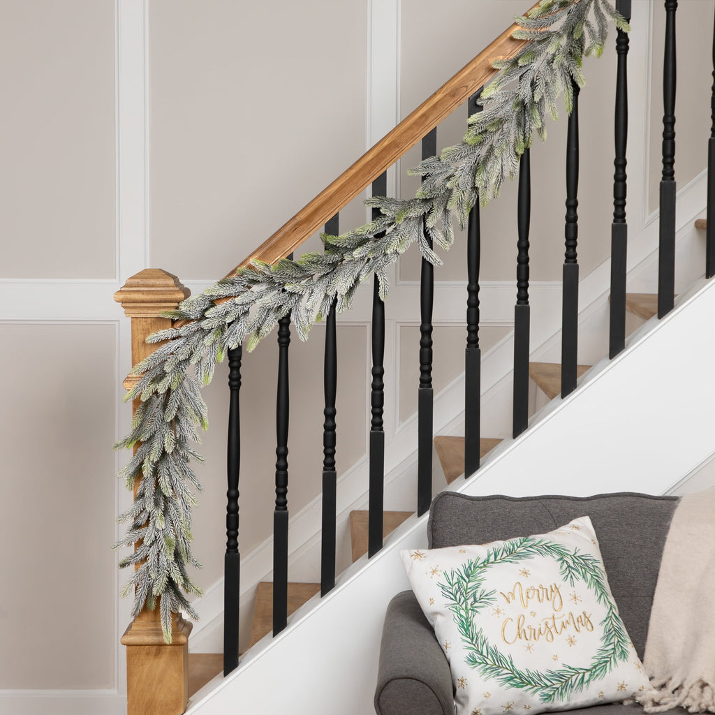 Northlight Frosted Pine Artificial Christmas Garland - 6' X 7" - Unlit