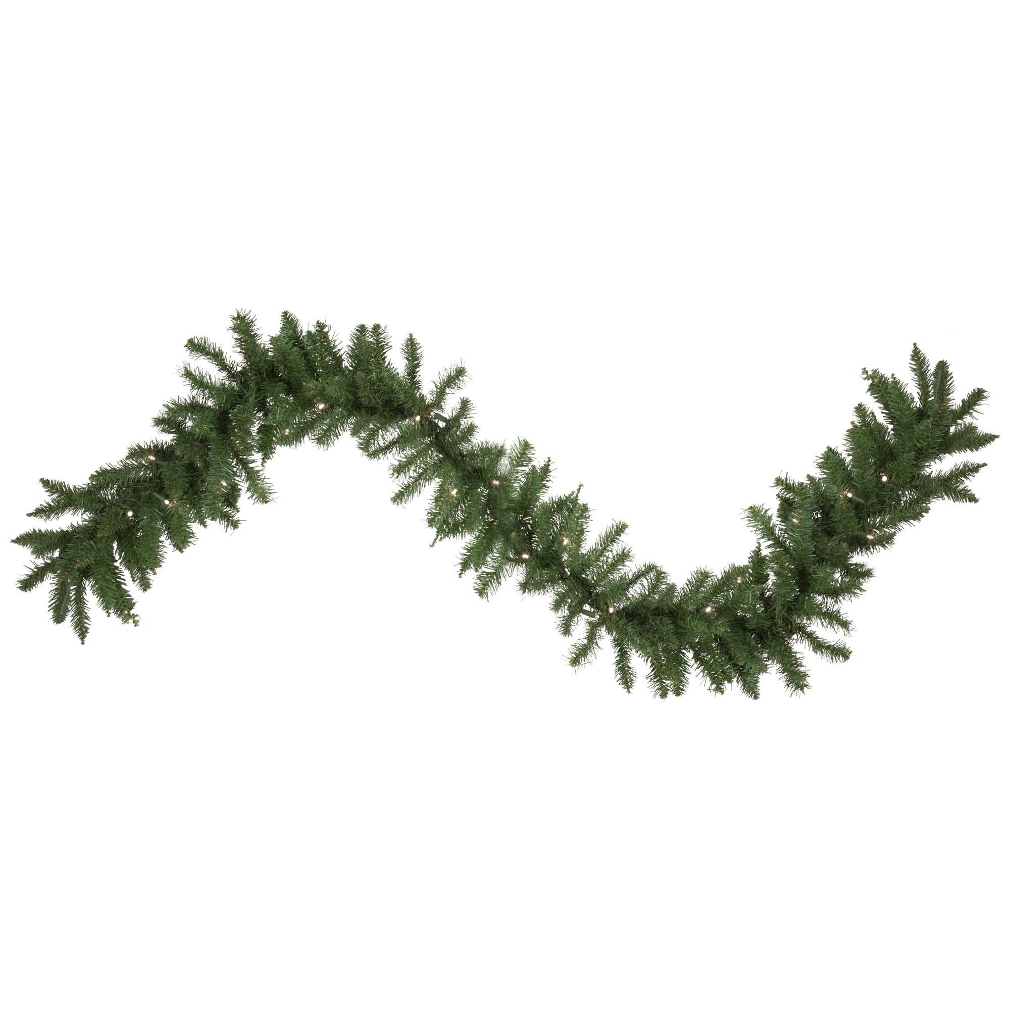 Northlight Pre-Lit Winona Fir Artificial Christmas Garland - 9' x 12" - Warm White LED Lights