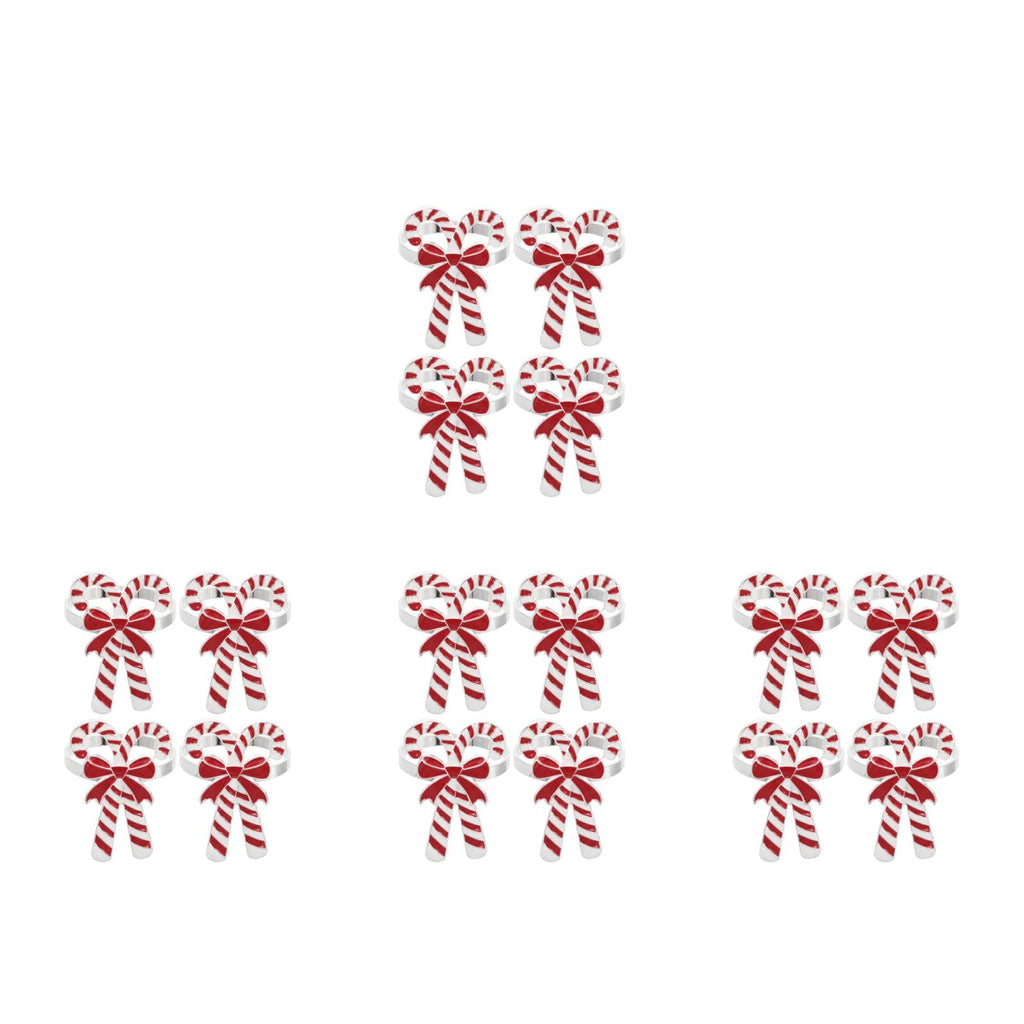 OUNONA 16 pcs  Christmas Napkin Rings Holders For Christmas Dinners Parties Wedding Adornment Table Decoration Accessories Thanksgiving Wedding Receptions