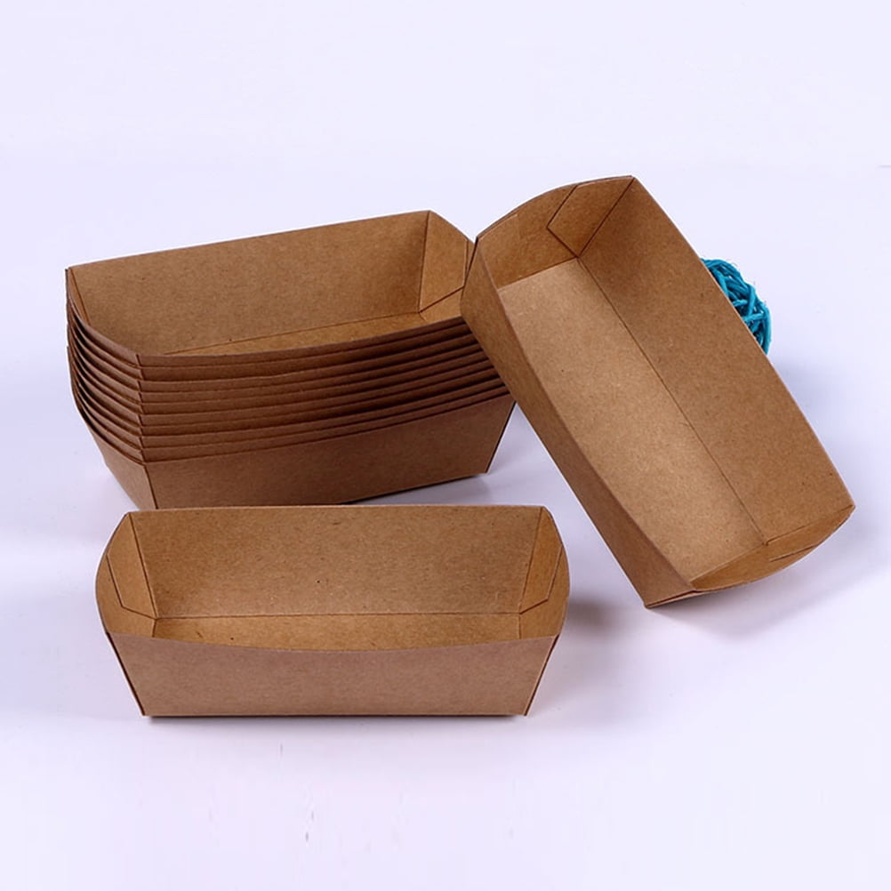 PBPBOX Light Brown Paper Favor Boxes for Wedding Gifts Storage Use Craft Chocolate Candy Sweets 100 Pcs