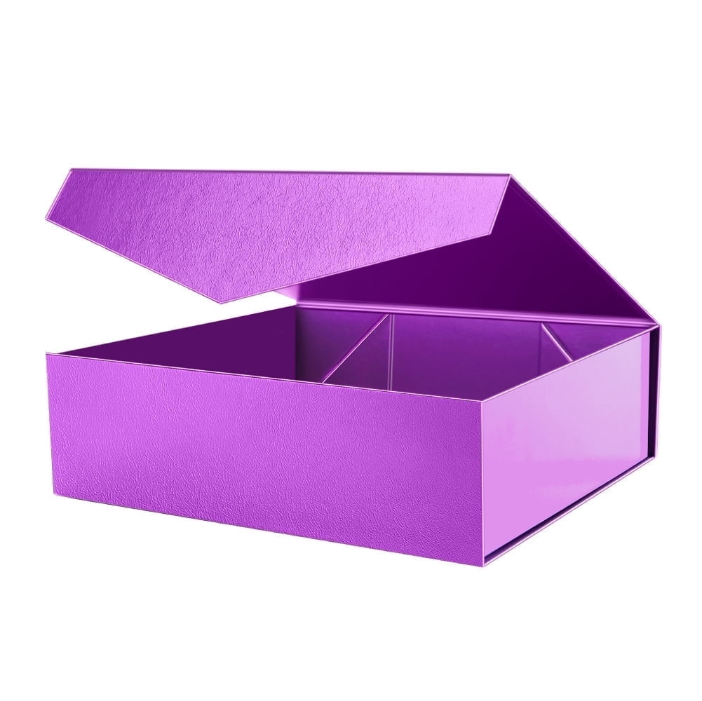 PKGSMART Extra Large Gift Box for Mother's Day, 16.3x14.2x5 inches, Red Magnetic Gift Box for Present