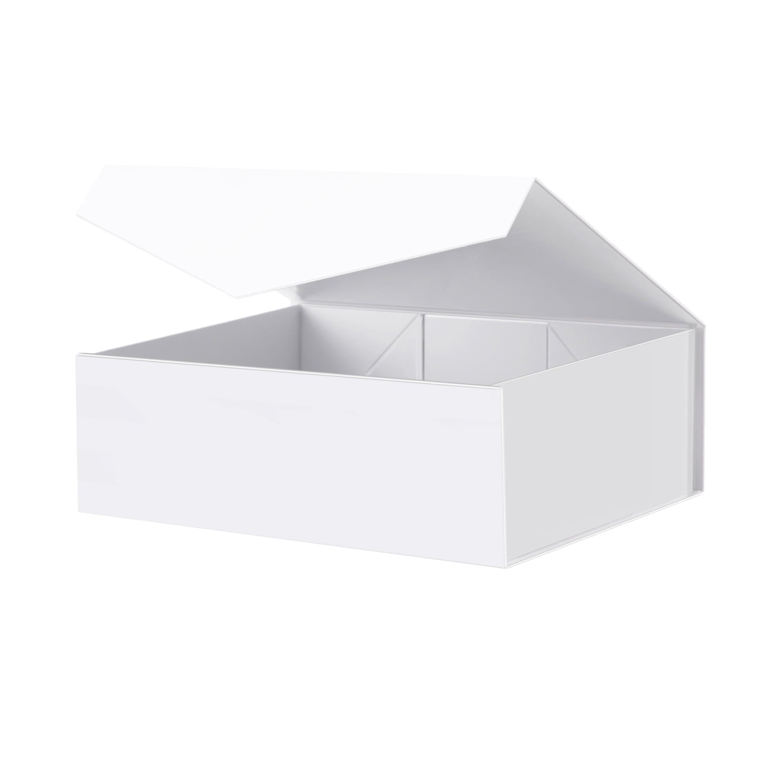 PKGSMART 5 Large Black Gift Boxes, Magnetic Gift Boxes with Lids for Wedding, 13.5x9x4.1 inches