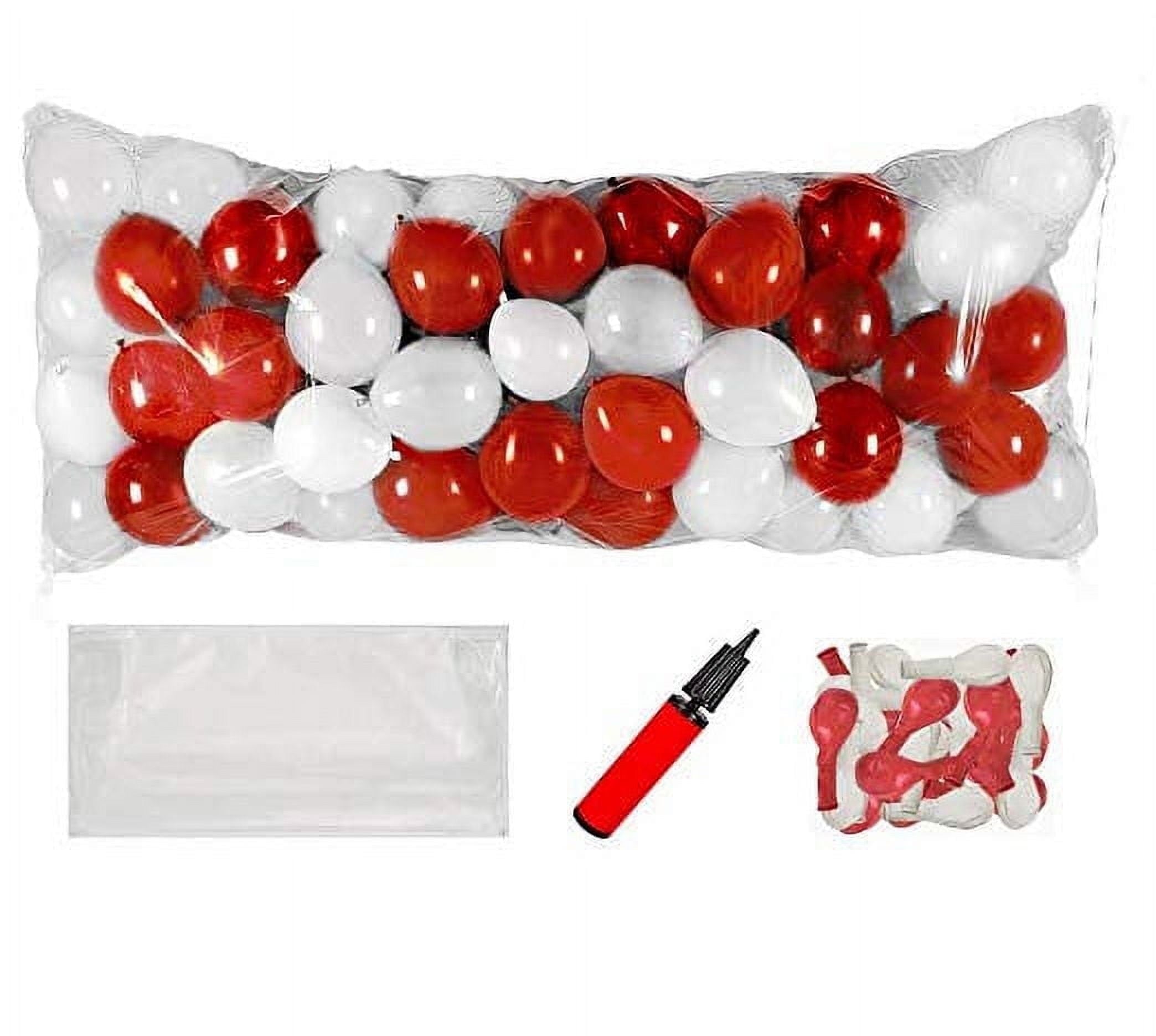 PMU New Year's Eve Party Balloon Drop Kit (100 - 5in or 50 - 9in Balloons with Hand Pump) Black and Gold Assortment 2025 New Year Celebration Accessories (41377-00103-905152-72580) Pkg/1