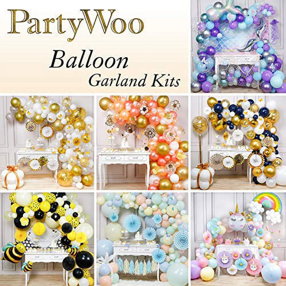 PartyWoo Balloon Pump, 110V 600W Electric Balloon Pump, Electric Balloon Inflator, Balloon Pump Electric, Portable Balloon Inflator, Dual Nozzle Balloon Air Pump, Air Pump for Balloon Garland