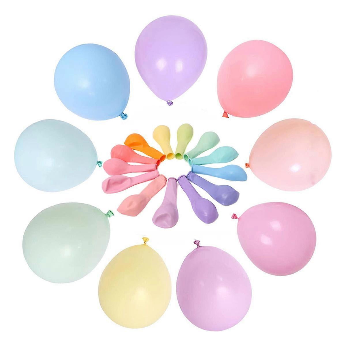 Pastel Balloons, Pack of 100 Latex Coloured Balloons, Colourful Balloons for Party, Decorative Balloons, Birthday, Wedding, Engagement, Baby Shower, G