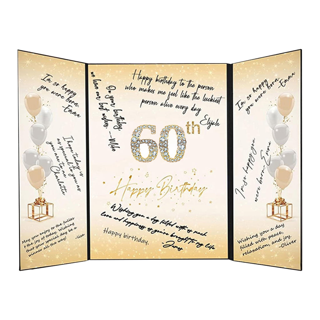 Pebbuoy Happy Birthday Signature Book Creative Birthday Guest Book Perfect Size Widely Applicable Birthday Signature Book Party Decoration