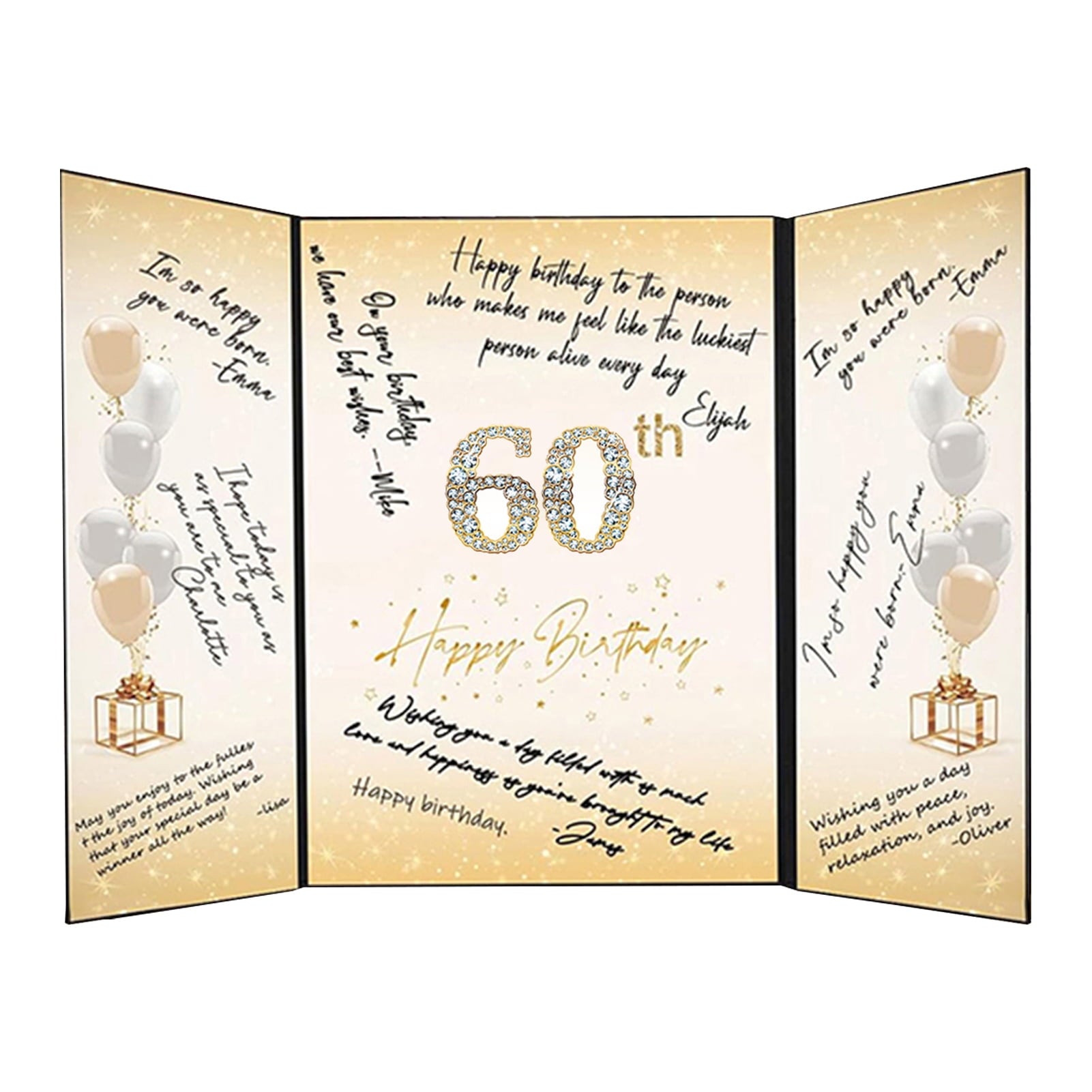 Pebbuoy Happy Birthday Signature Book Creative Birthday Guest Book Perfect Size Widely Applicable Birthday Signature Book Party Decoration