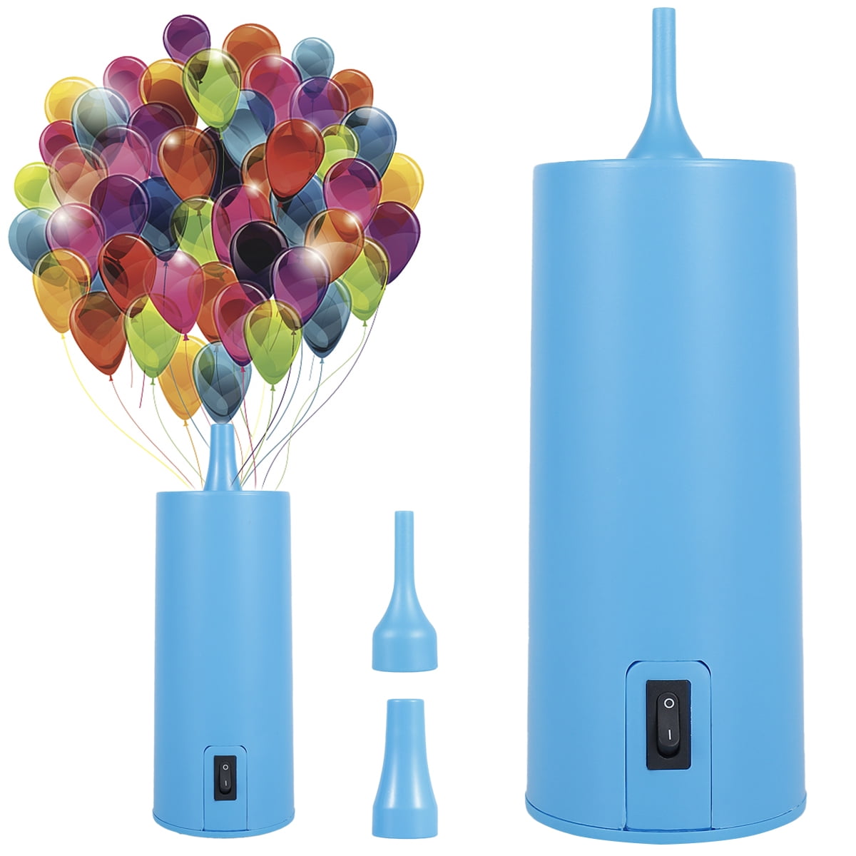 Portable Balloon Pump 18W Electric Air Pump for Latex Animal Balloon Low Noise Balloon Inflator with 2 Air Nozzles Quick and Easy Inflation Balloon Pumping Machine for Parties