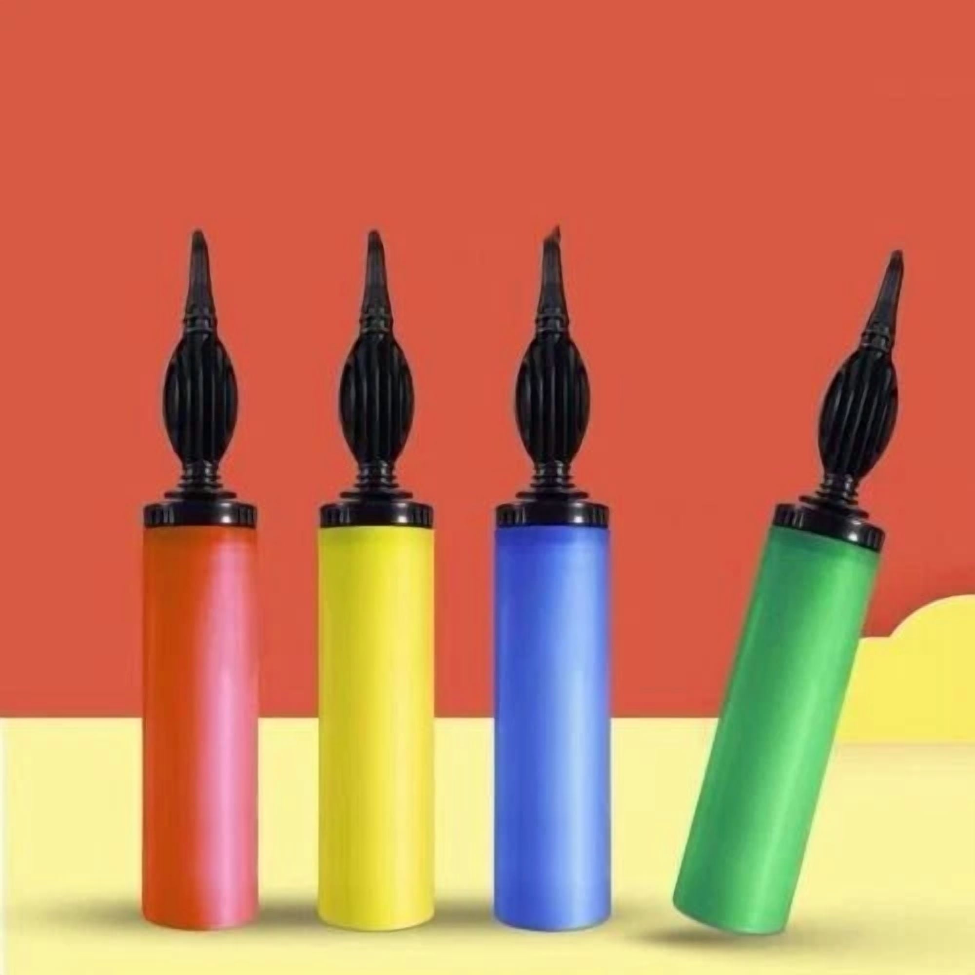 Portable Handheld Plastic Air Inflator Double Action Balloon Pump(Random Color)