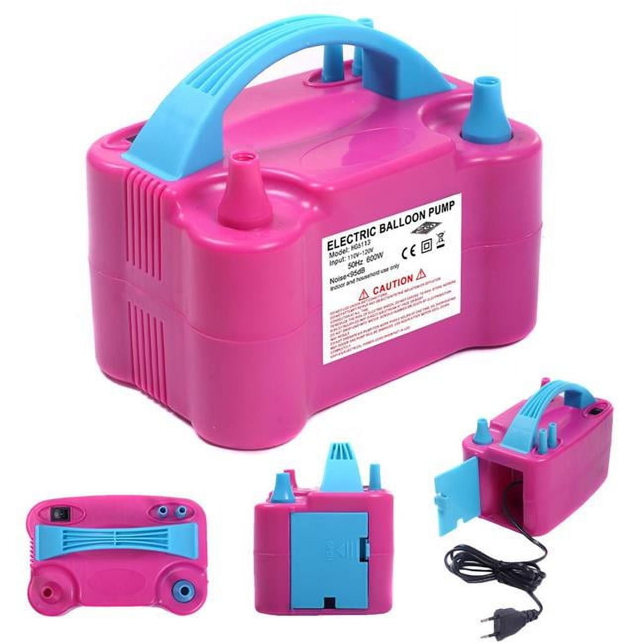 Portable High Power Two Nozzle Color Air Blower Electric Balloon Pump 110V