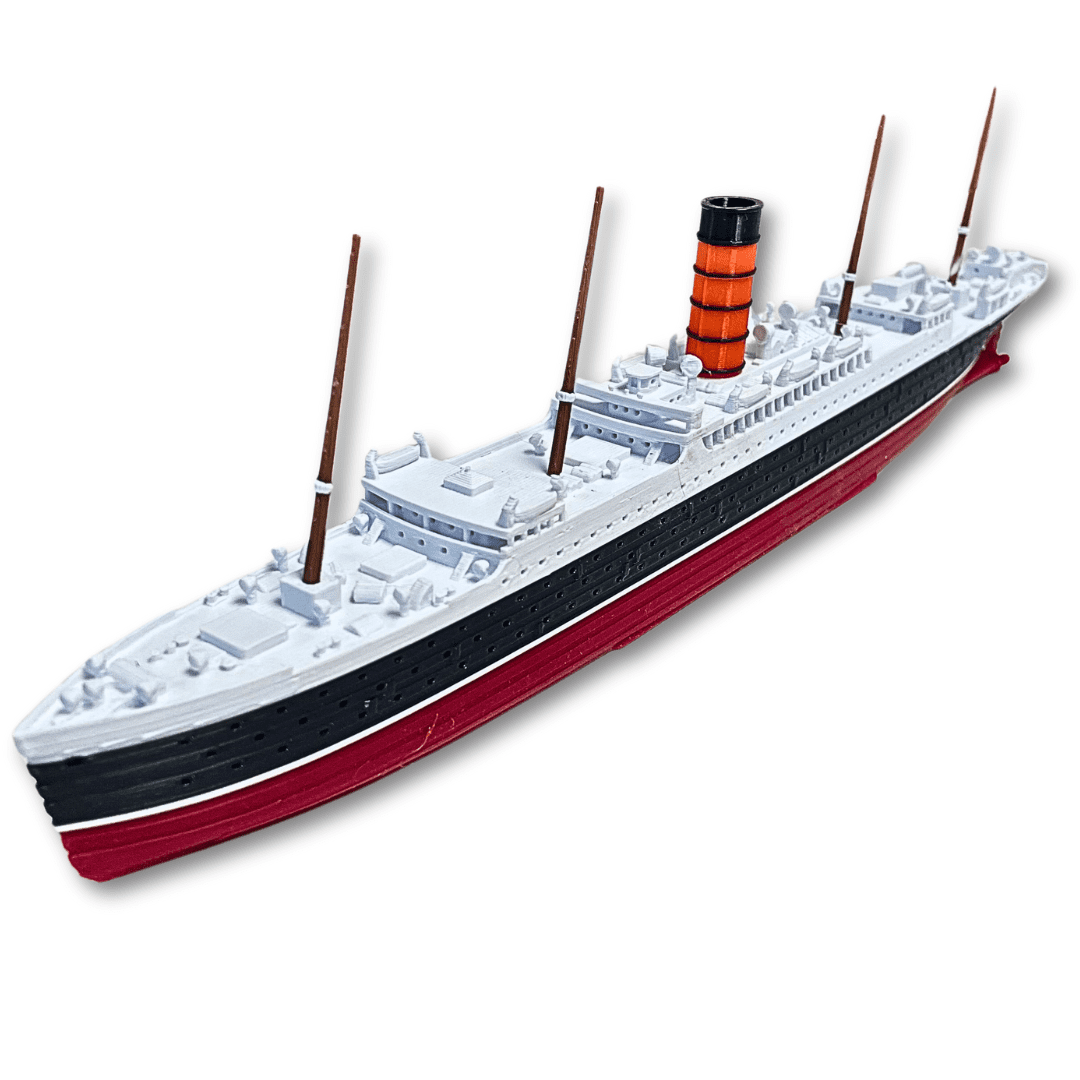 RMS Carpathia Model Ship 1 Ft Long By TitanicToyCo - Assembled Titanic Toys For Kids, Historically Accurate Titanic Toy, Titanic Ship, Titanic Cake Topper, Titanic Figurine, Titanic Boat