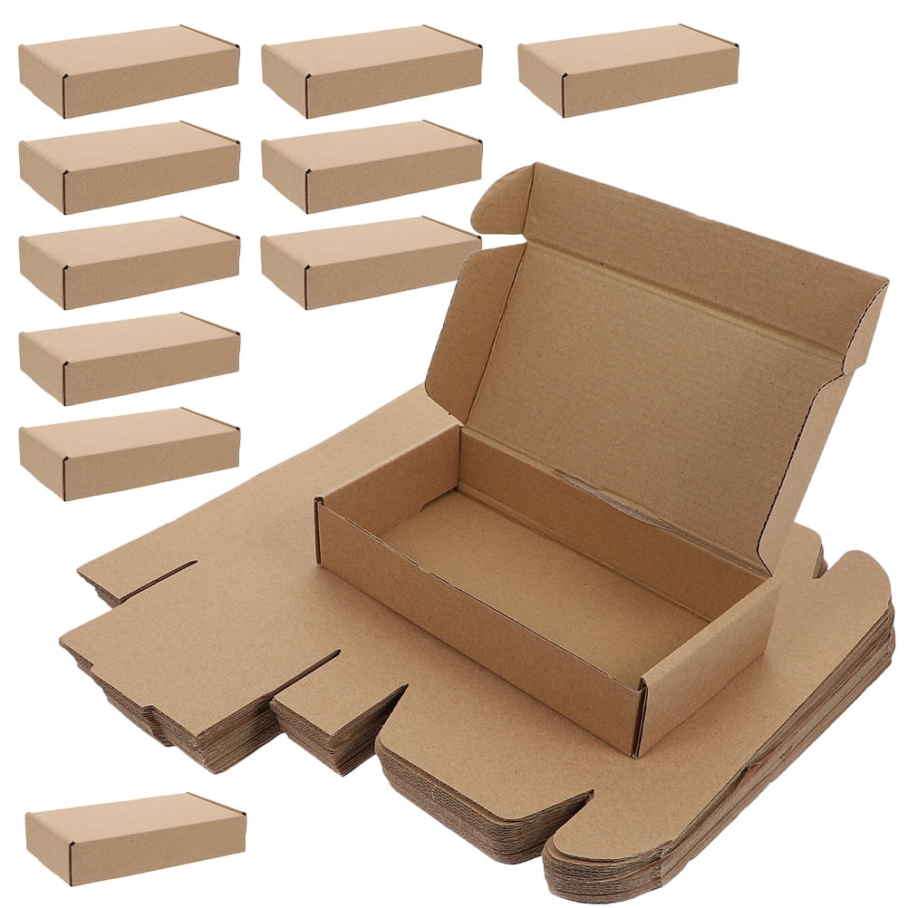 Raindrops Packaging Box Khaki Jewelry 25Pack 7.86X5.50X1.57in