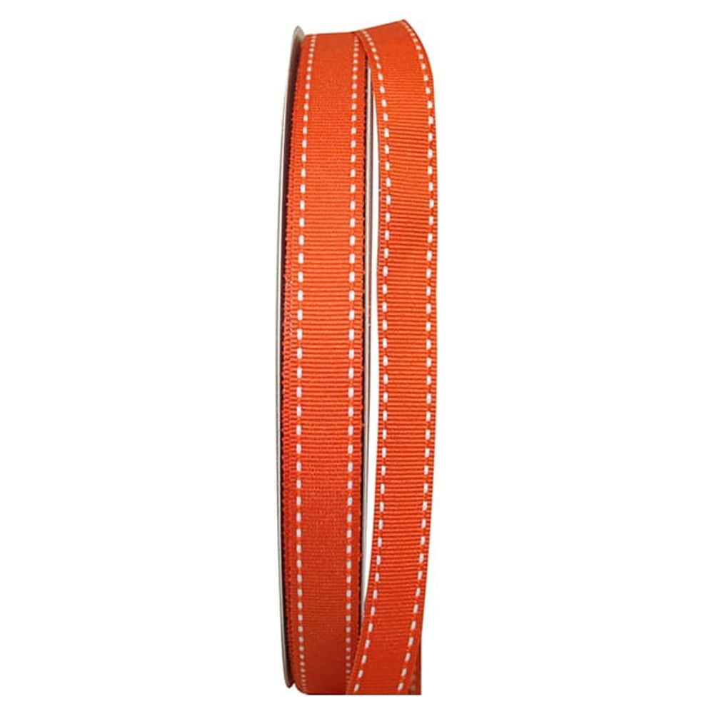 Reliant Ribbon Grosgrain All Occasion Orange Saddle Polyester Ribbon, 1800" x 0.62"