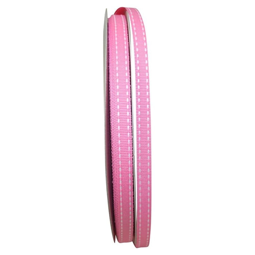 Reliant Ribbon Grosgrain All Occasion Pink Saddle Polyester Ribbon, 1800" x 0.37"