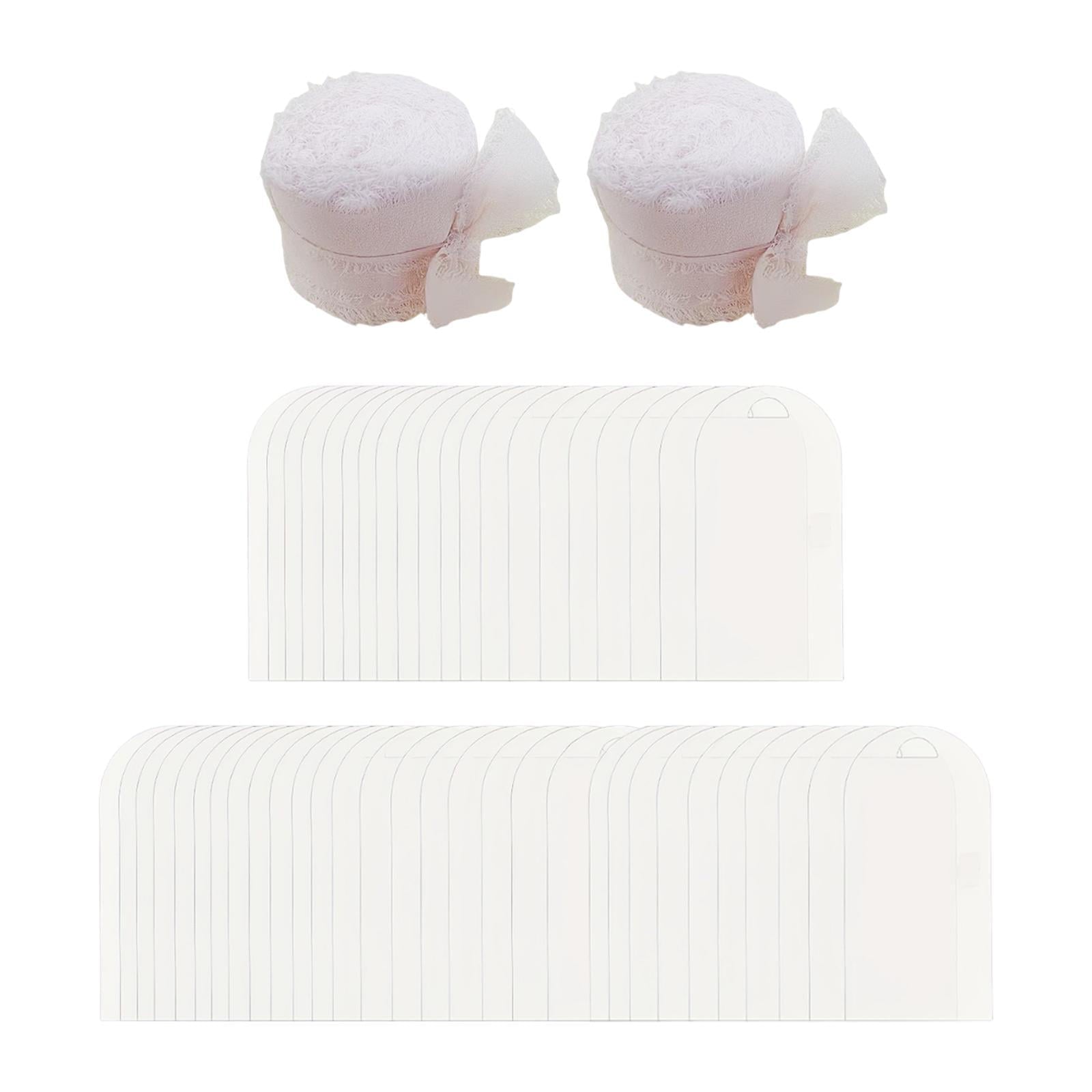 Sharprepublic 50 Pieces Acrylic Place Cards Blank Gift Tags for Office Restaurant Birthday