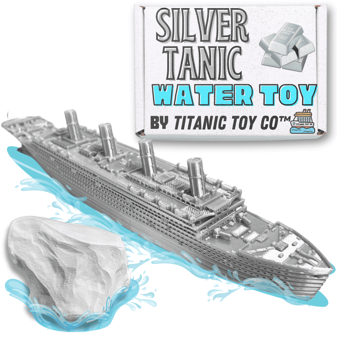 SilverTanic Titanic Bath Boat And Pool Toy By TitanicToyCo, RMS Titanic Toys For Kids, Historically Accurate Titanic Toy, Titanic Ship, Titanic Cake Topper, Titanic Figurine
