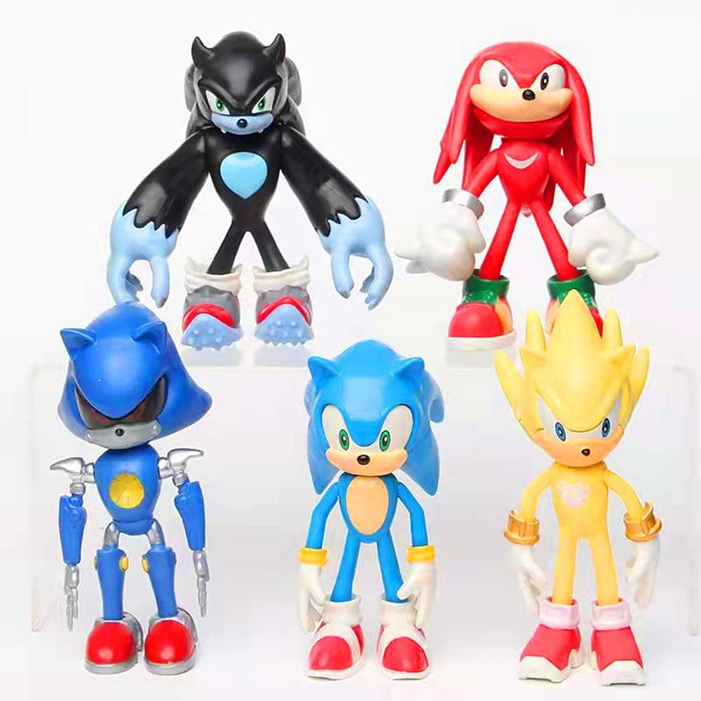 Sonic Hedgehog Cake Toppers, by J&G (5 Count)