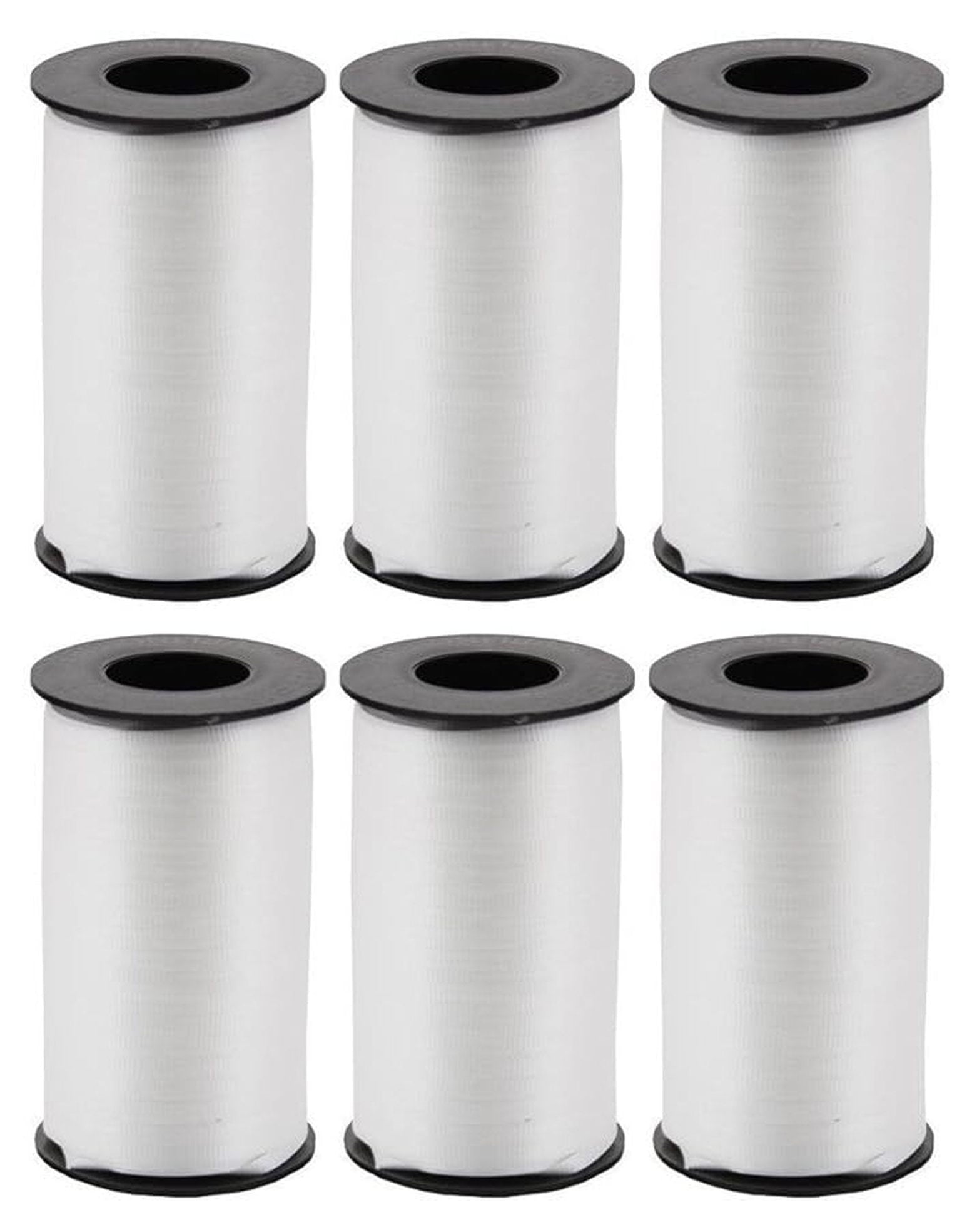 Splendorette Curling Ribbon - White, .1875" x 500yd (6-Pack) - Craft, Wedding, Floral, Gift Wrap Ribbon - 3/16 Inch Polypropylene Ribbon for DIY Decorations