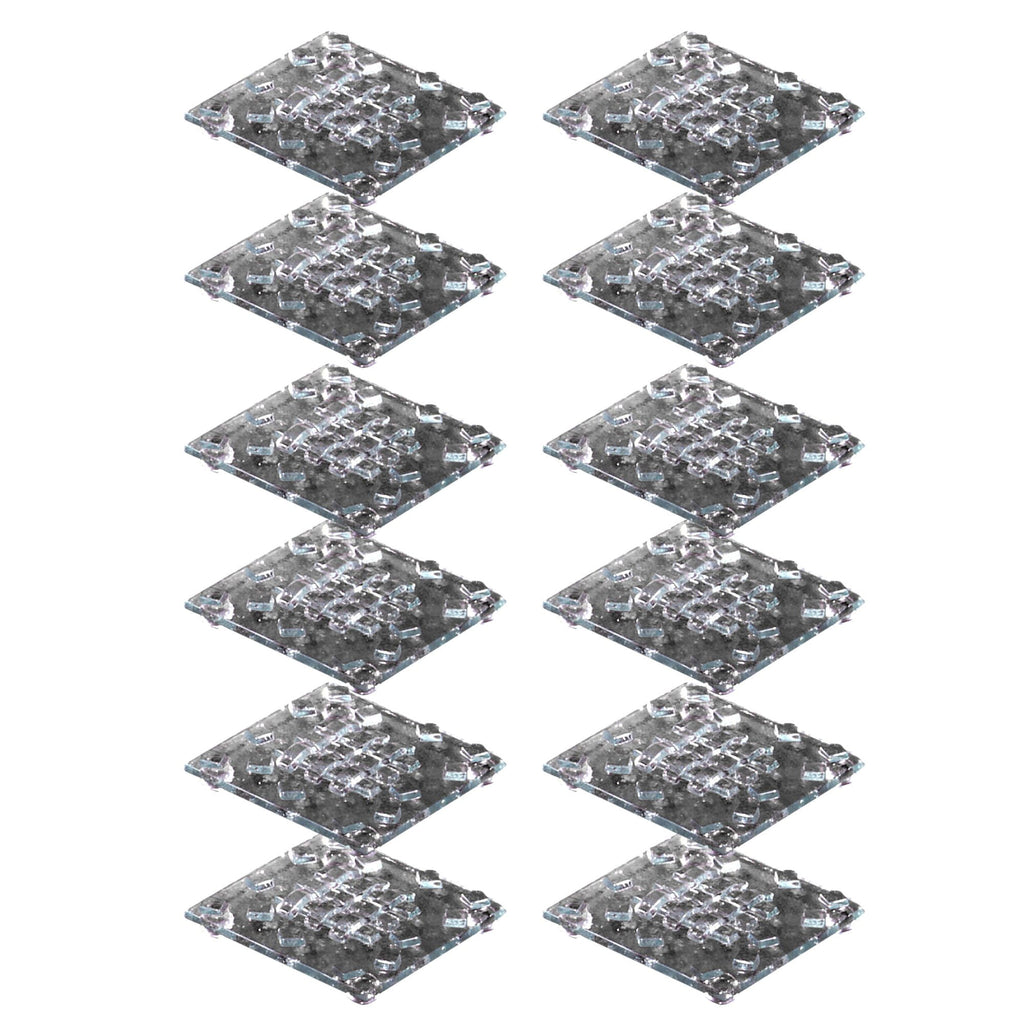 Springdale Lighting 4 inch W Woven 12-Piece Fused Glass Candle Votive Set