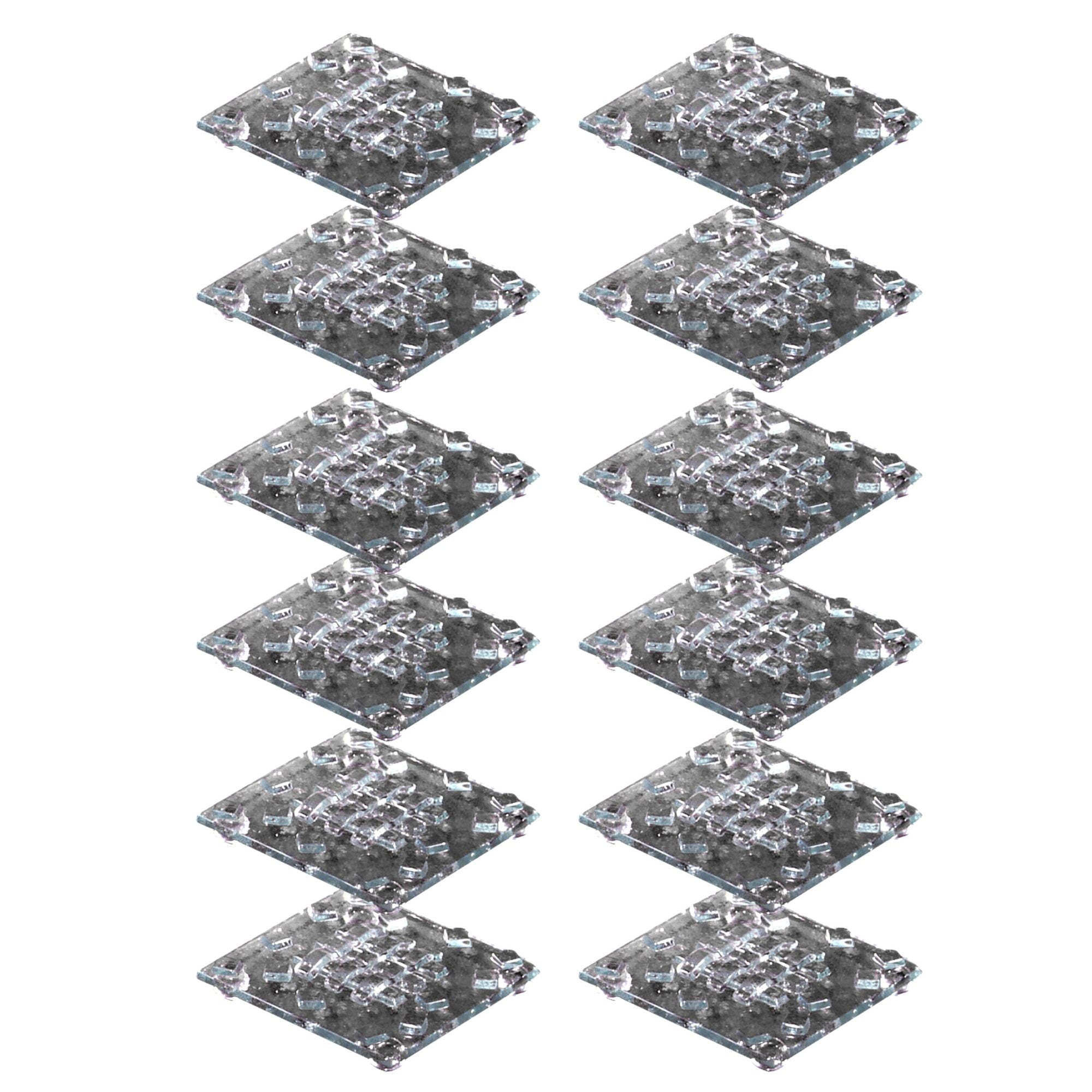 Springdale Lighting 4 inch W Woven 12-Piece Fused Glass Candle Votive Set