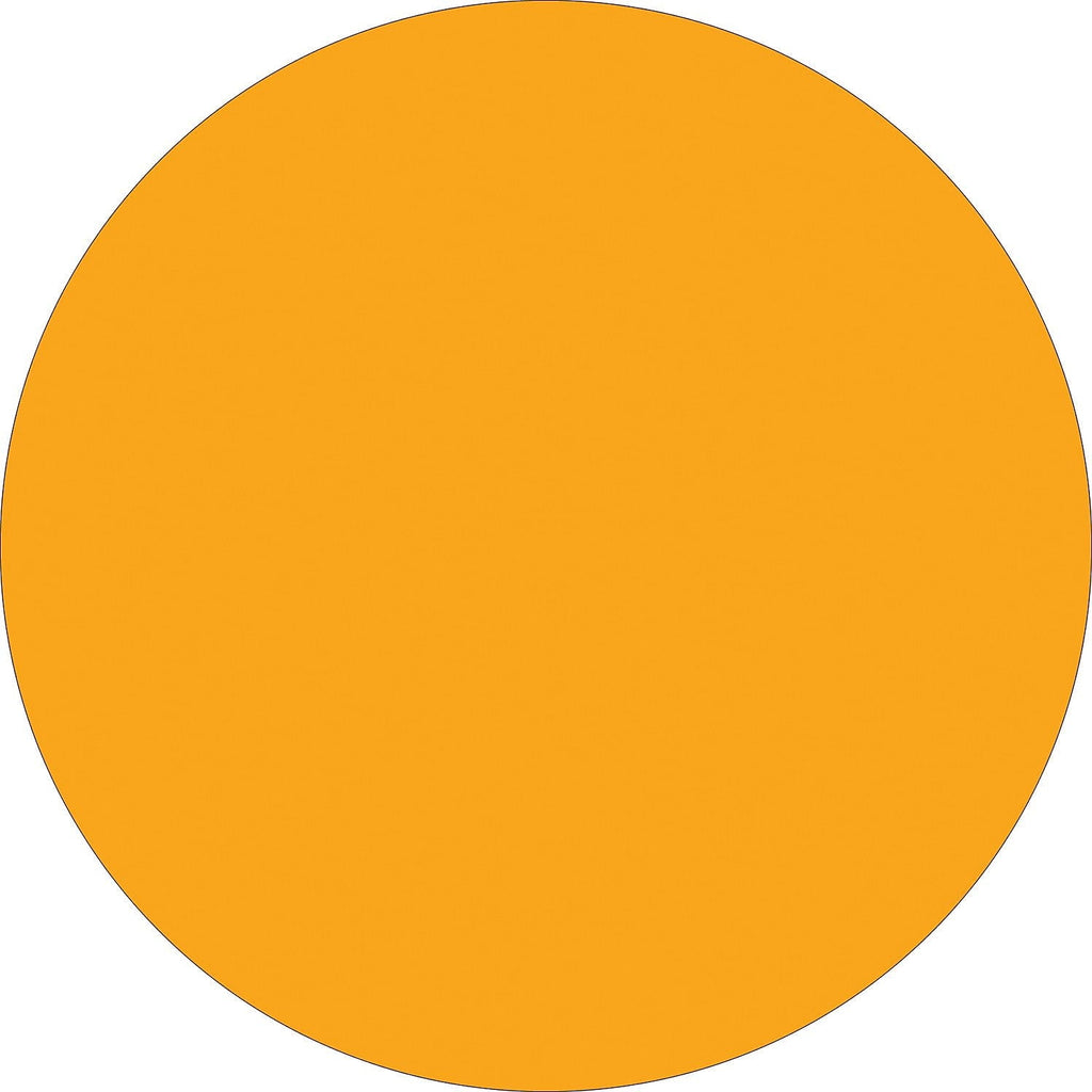 Tape Logic Inventory Circle Label,3",Orange DL614H