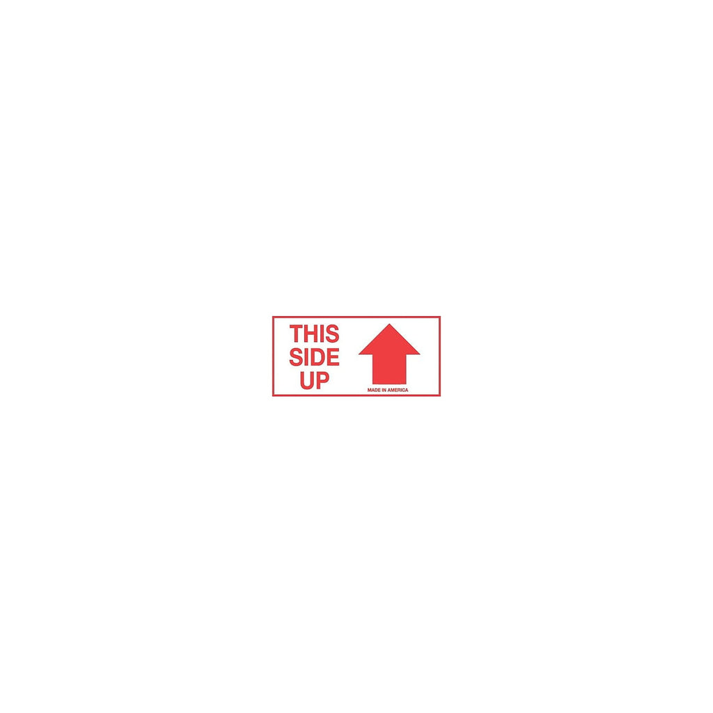 Tape Logic Labels "This Side Up" Arrow 2" x 4" Red/White 500/Roll SCL242