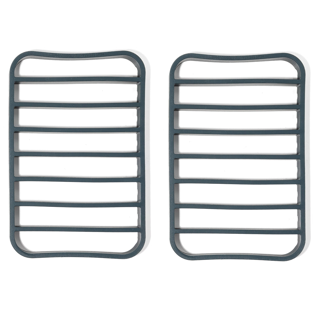 The Silicone Kitchen Silicone Roasting Cooling Rack Pan for Oven ?Dishwasher Safe, BPA Free, Non-Toxic (2 Pk, 7?x10.75? each)