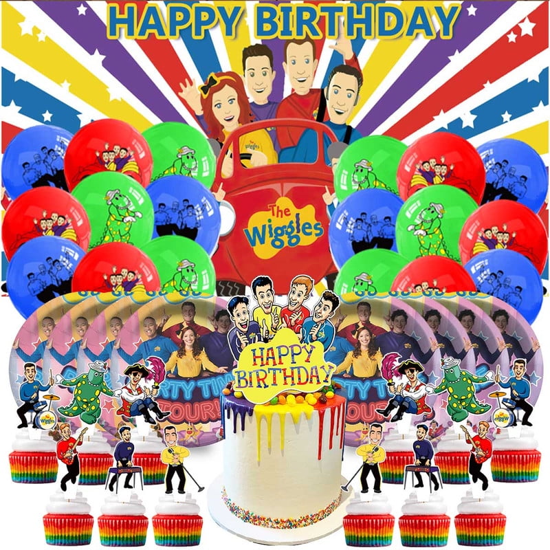 The Wiggles Party Supplies Plates Decorations Birthday Cake Topper Banner Decor Backdrop Balloons