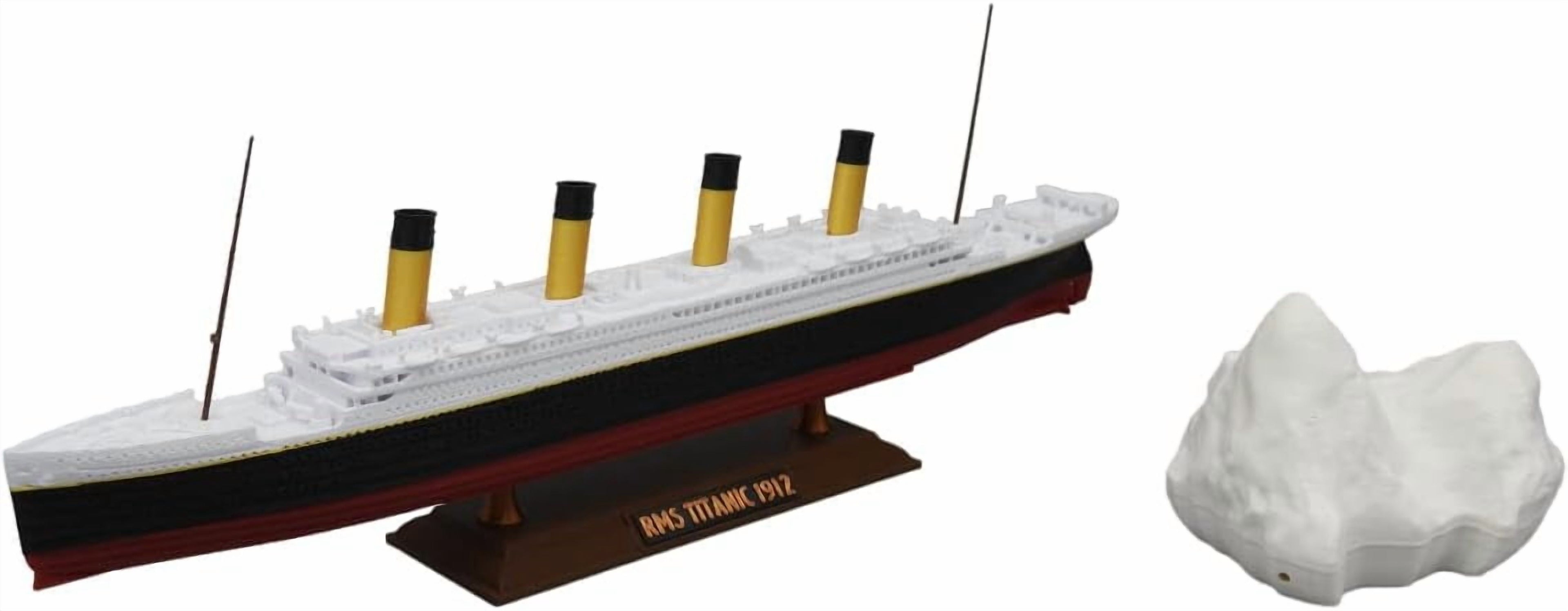 TheRoller3d RMS Titanic Model Ship with Iceberg, 1 Ft Long Assembled, Titanic Toys for Kids, Historically Accurate Titanic Toy, Titanic Ship, Titanic Cake Topper, Titanic Figurine, Titanic Boat