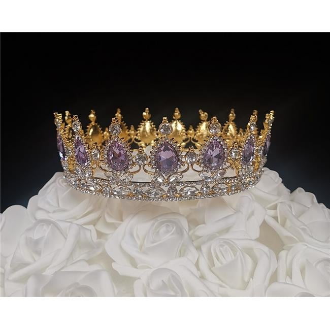 Tian Sweet 34041-EM 7.1 oz Emerald Queen Crown Cake Topper