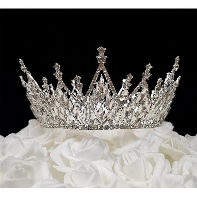 Tian Sweet 34044-RG 8.6 oz Large Queen Crown Cake Topper - Rose Gold