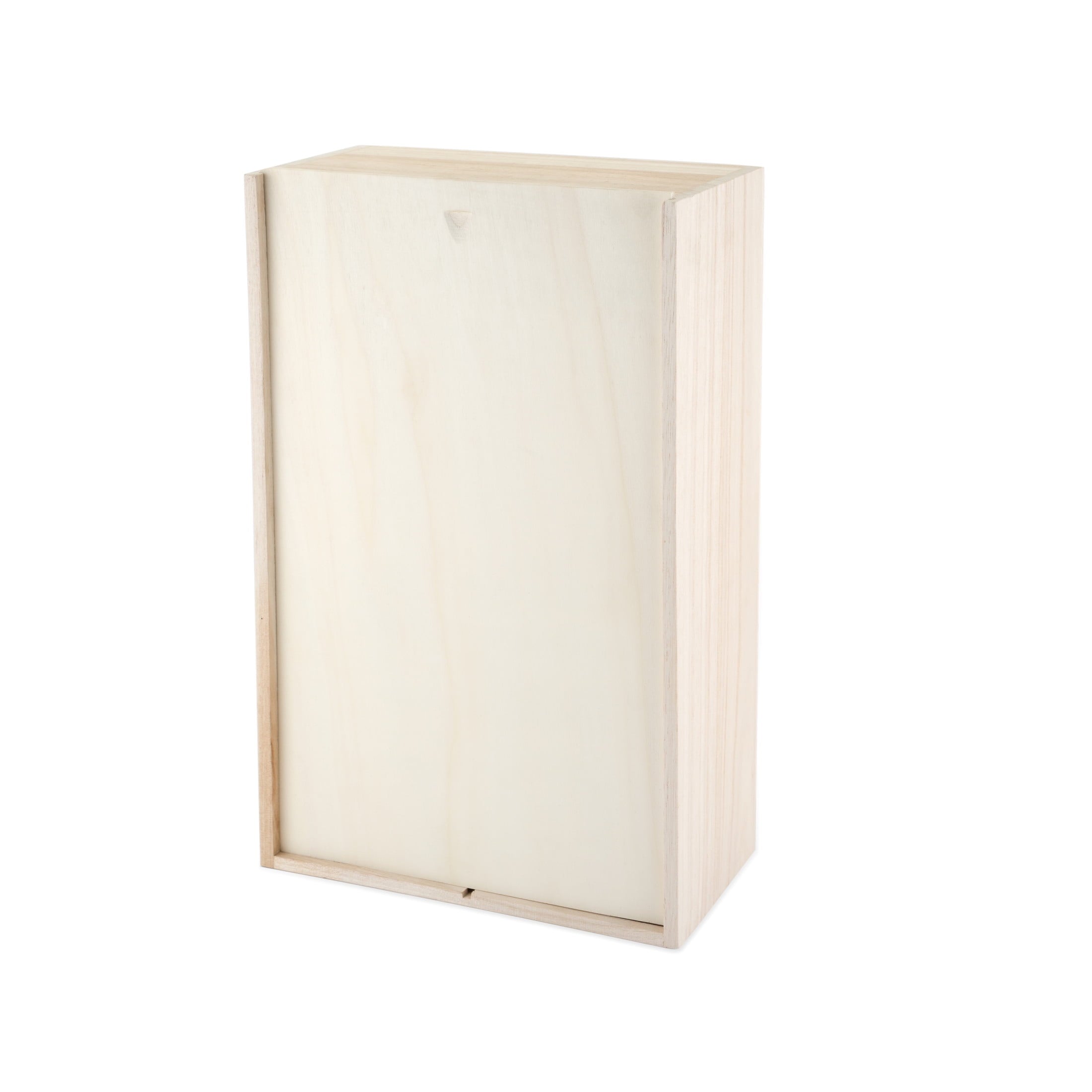 Twine Wooden Wine Box, 2-Bottle Wine Gift Box Paulownia Wood, Wedding Gifts