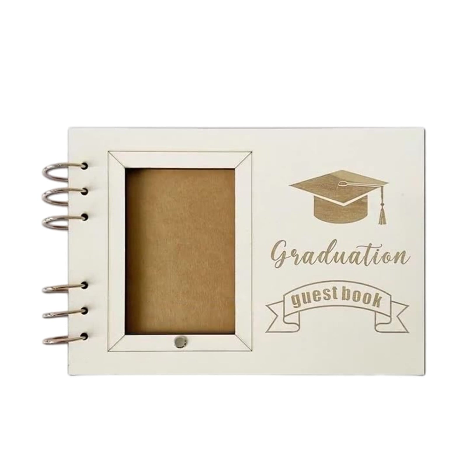UYUH ‌Graduation Keepsake Guest Book Linen Memory Album, Academic Legacy Journal for Commencement Parties/Open House/Senior Signatures, Capsule & Photo Display System‌